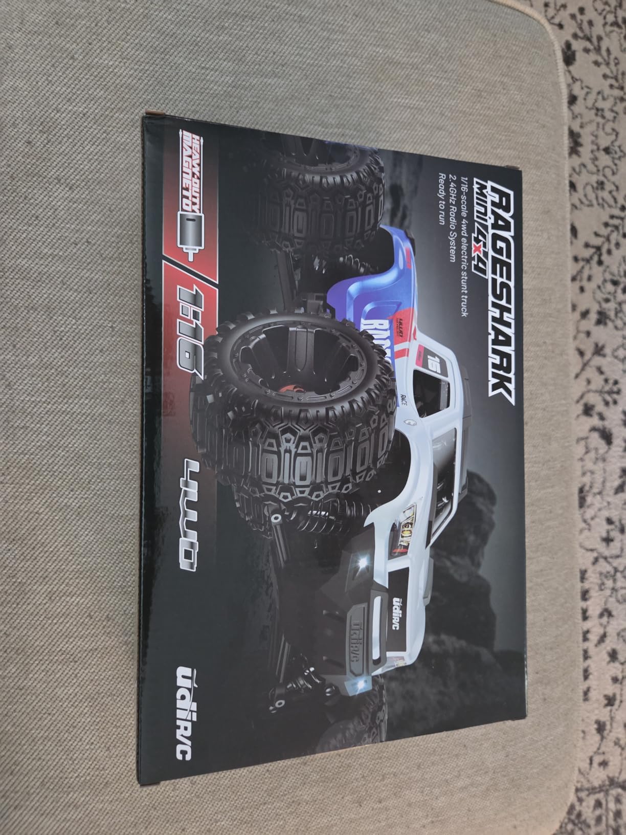 UDIRC Fast RC Cars for Adults, Upgradable 56 MPH, Heavy Duty RC Truck, 4X4 Off Road All Terrain 2.4Ghz RTR 1:16 Remote Control Car, Monster Truck with 2 Rechargeable Batteries for Beginners and Boys customer photo 1