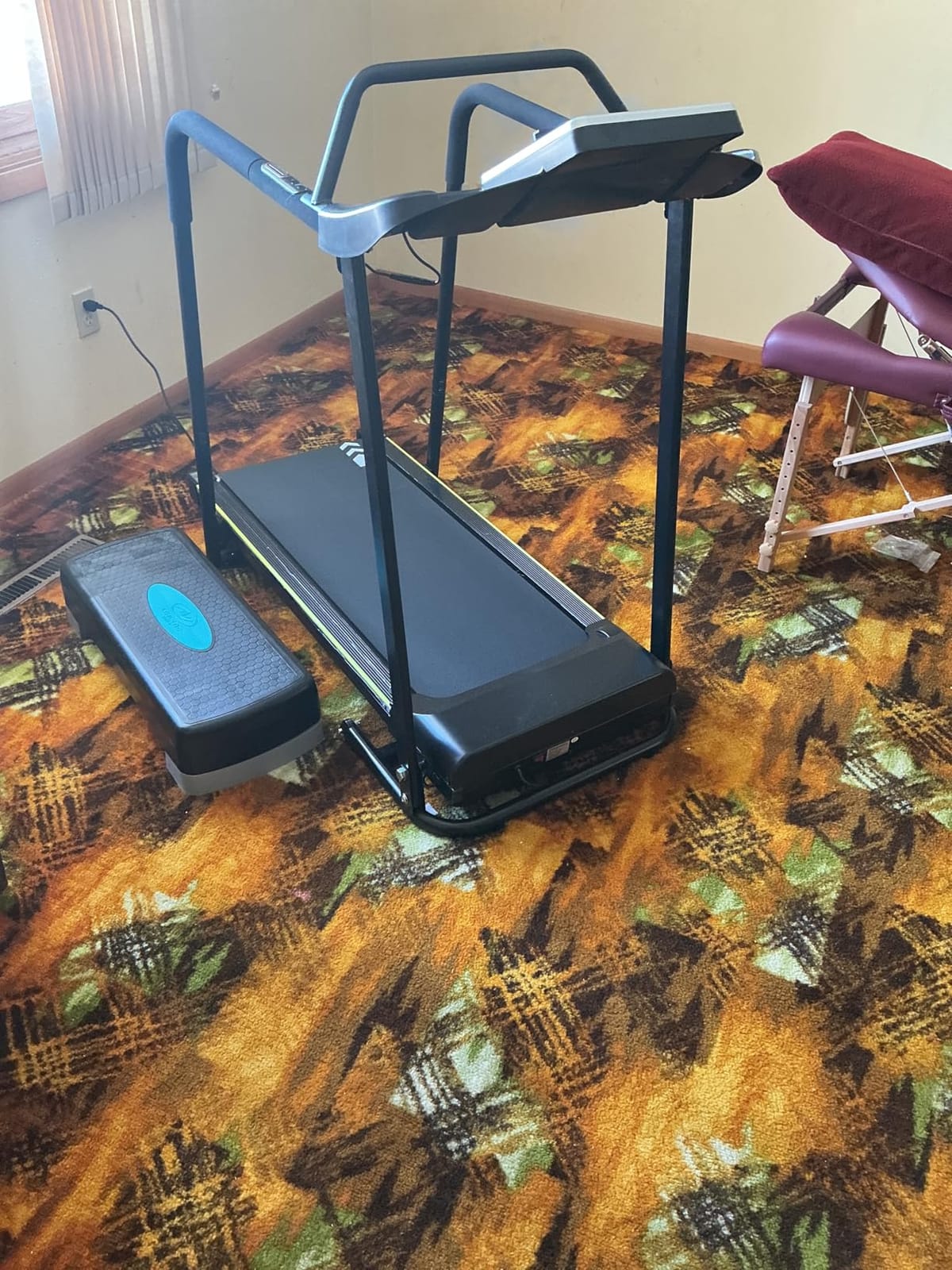Redliro Treadmill for Seniors - 0.3mph Slow Start, Front & Long Handrails | 0-2% Incline, 300lb Capacity, Wheeled, Auto Lube, Soft Drop System, Screen Off Controls, Rehab Walker for Elderly Home Use customer photo 1
