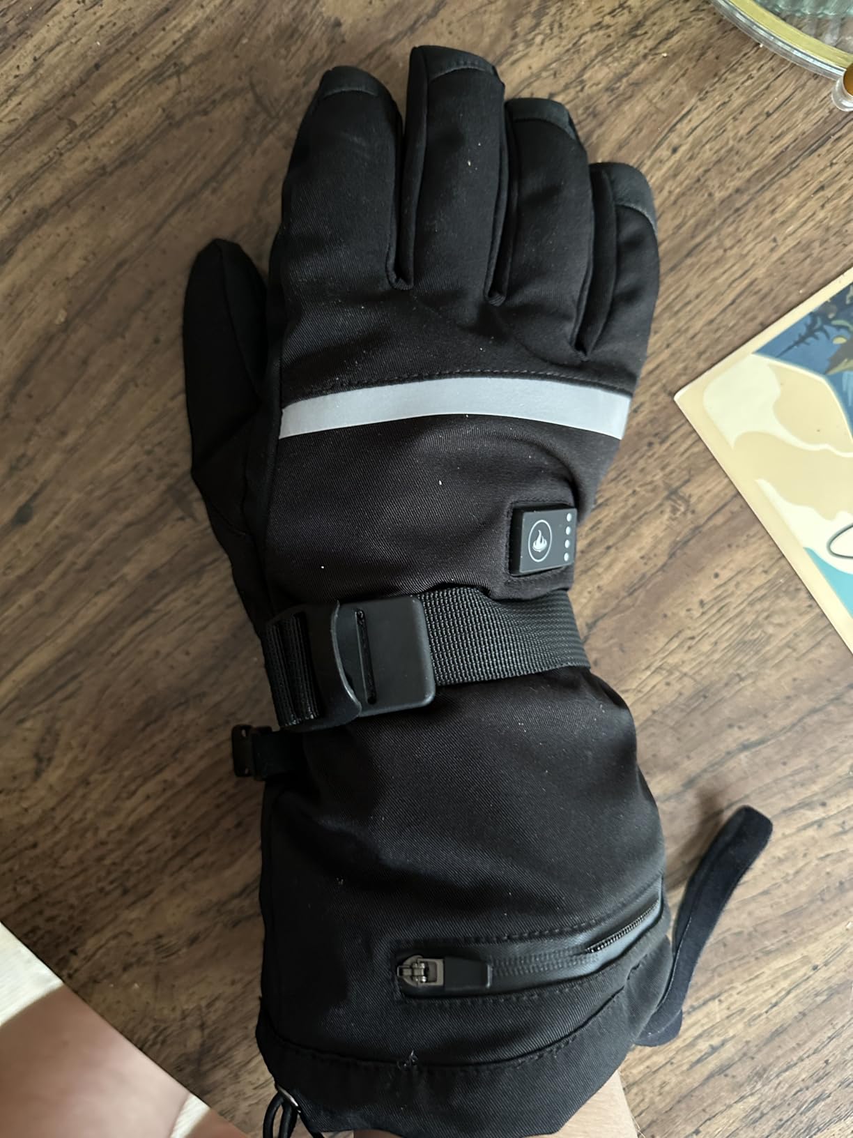 Heated Gloves, Rechargeable Heated Gloves for Men Women, Waterproof Electric Heating Ski Gloves with Touchscreen for Cold Weather Motorcycle Skiing Snowboarding Hiking Hunting Gifts customer photo 2
