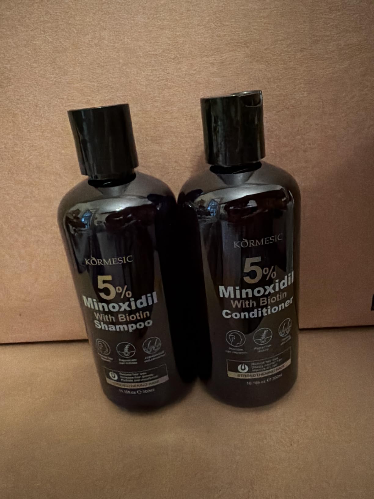 Minoxidil Shampoo & Conditioner Set for Hair Growth - Biotin, Ginseng & Ginger - Supports Thicker, Fuller Hair - Scalp Care Formula - For Men & Women - 600ml Duo customer photo 1