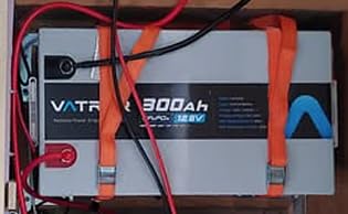 12.8V 300Ah Self-Heating LiFePO4 Lithium Battery with APP Monitoring | 200A BMS, Rechargeable 3840Wh Energy Battery for Trolling Motor, RV, Marine, Solar, Camping, Backup Power, Off-Grid customer photo 2