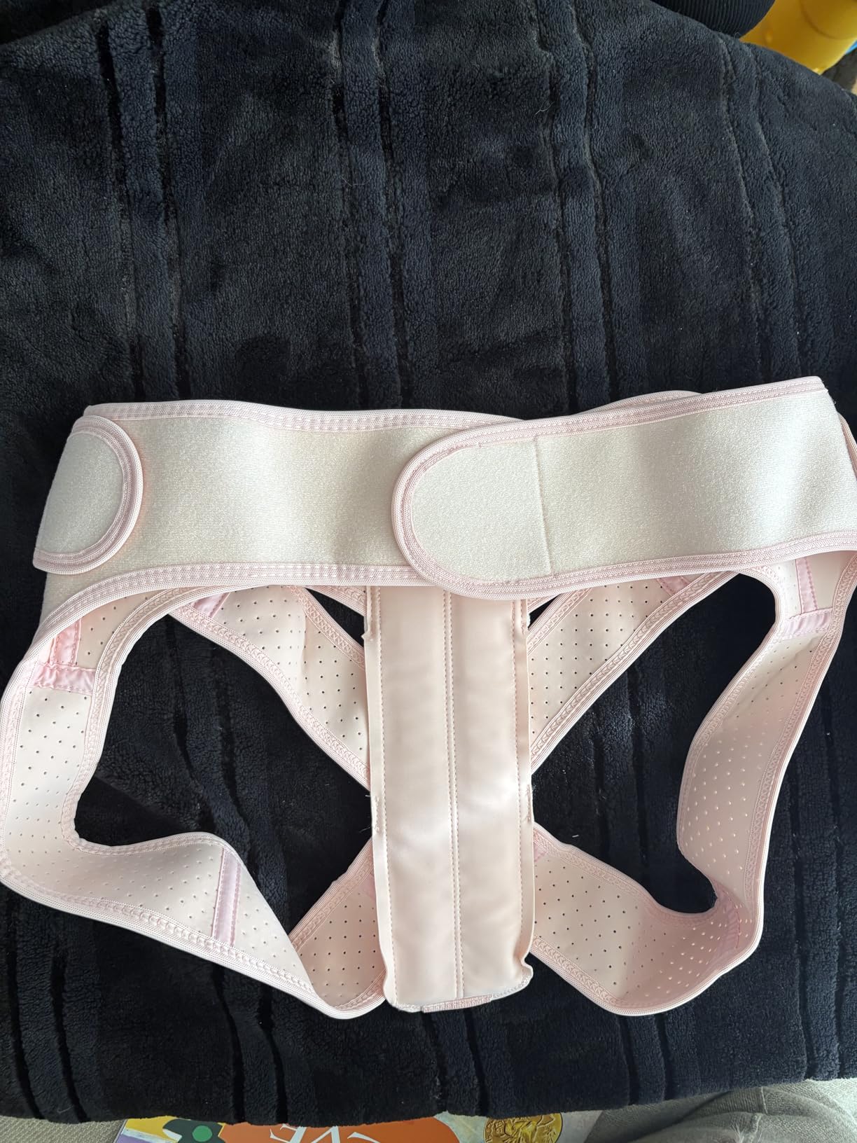 Posture Corrector for Women Back Brace Shoulder Straightener Pink, S/M | Back Posture Corrector Women, Posture Support Belt, Adjustable Fit, Office, Travel, Daily Wear customer photo 2