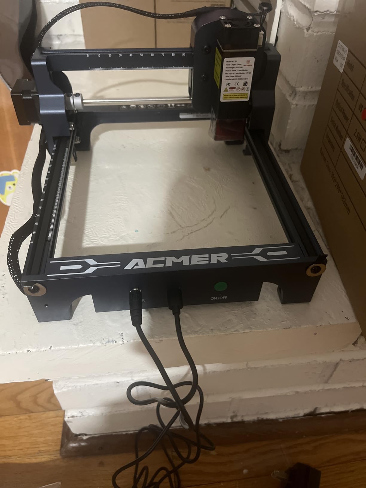 ACMER S1 Laser Engraver Machine, 3500mW Lazer Cutter for Wood and Acrylic | 0.04mm Fine Laser Spot, 130 x 130mm Working Area, Compact Desktop Design customer photo 2