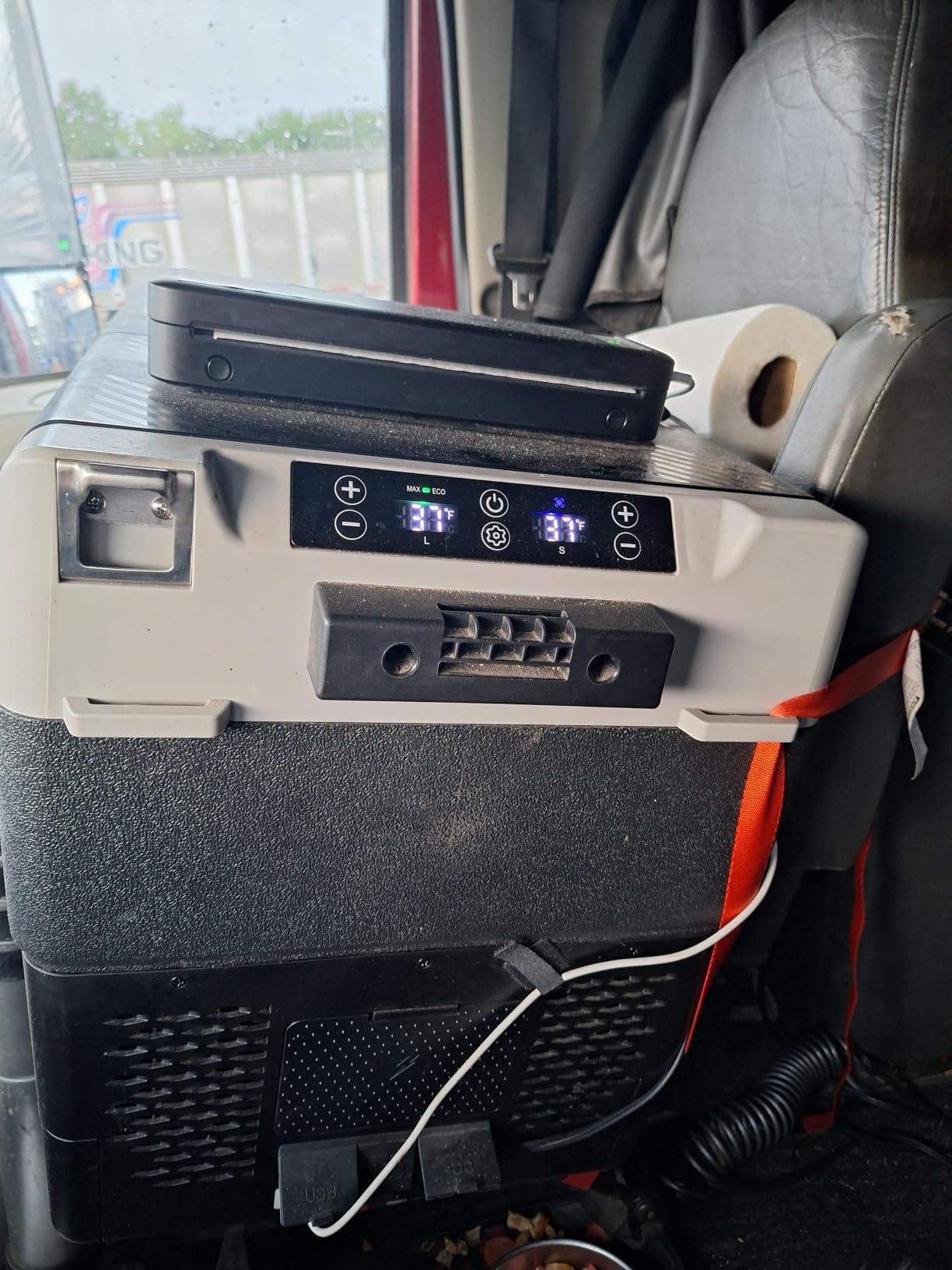 Feelfunn 12 Volt Refrigerator Car Fridge 61QT Dual Zone Electric Cooler | -4℉~68℉ Car Refrigerator 12V Cooler, 15-Min Fast Cooling, 12/24V DC 100-240V AC Portable Freezer for Travel Camping RV Home customer photo 1