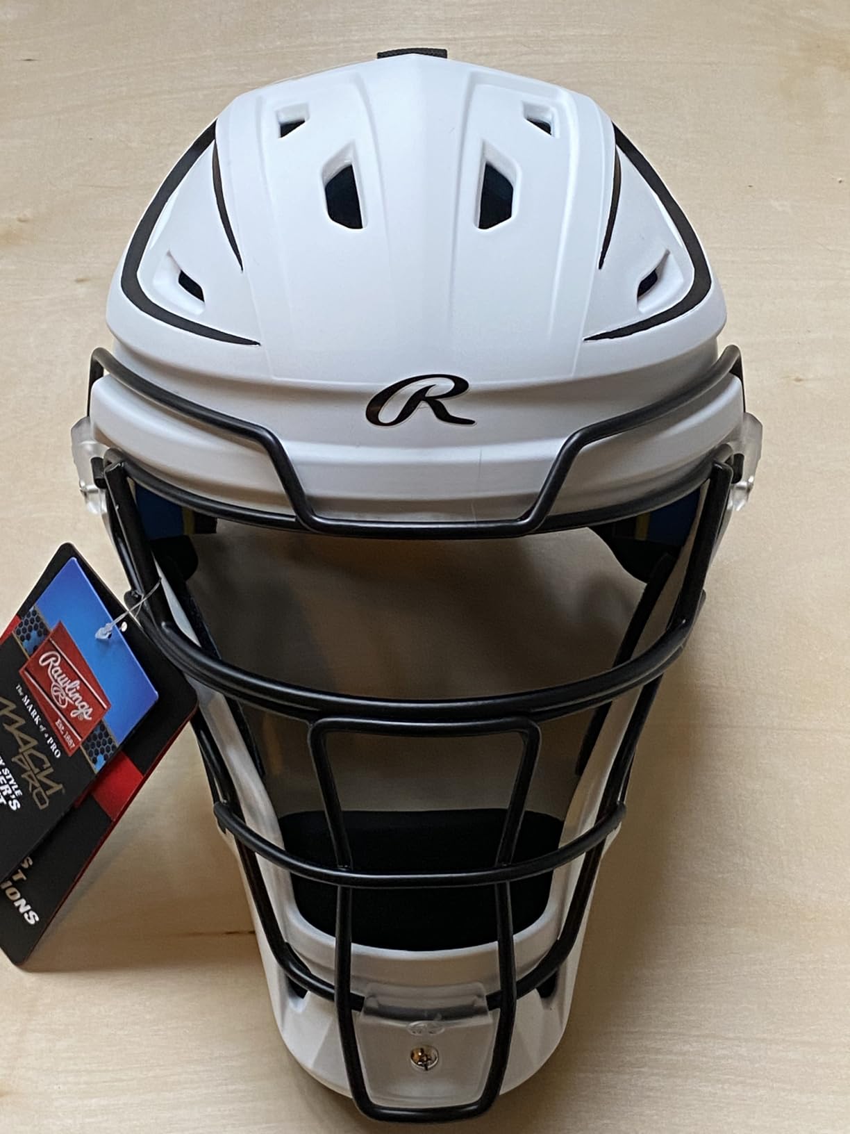 Rawlings MACH PRO Series Catcher's Helmet | Baseball | NOCSAE Certified | Junior & Senior Sizing | Multiple Colors customer photo 2