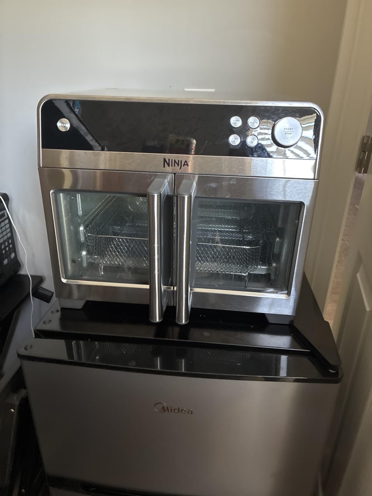 Ninja French Door Premier Air Fry Oven, 10-in-1, 20.3 Qt, Stainless, FO101 | 450F cyclonic air, PFAS-free surface, Air fry, sear crisp, bake, broil, toast, dehydrate customer photo 1