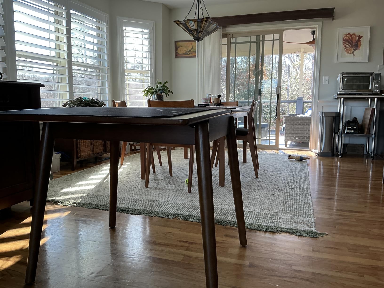 Solid Wood Small Dining Table for 2-6, 23.6