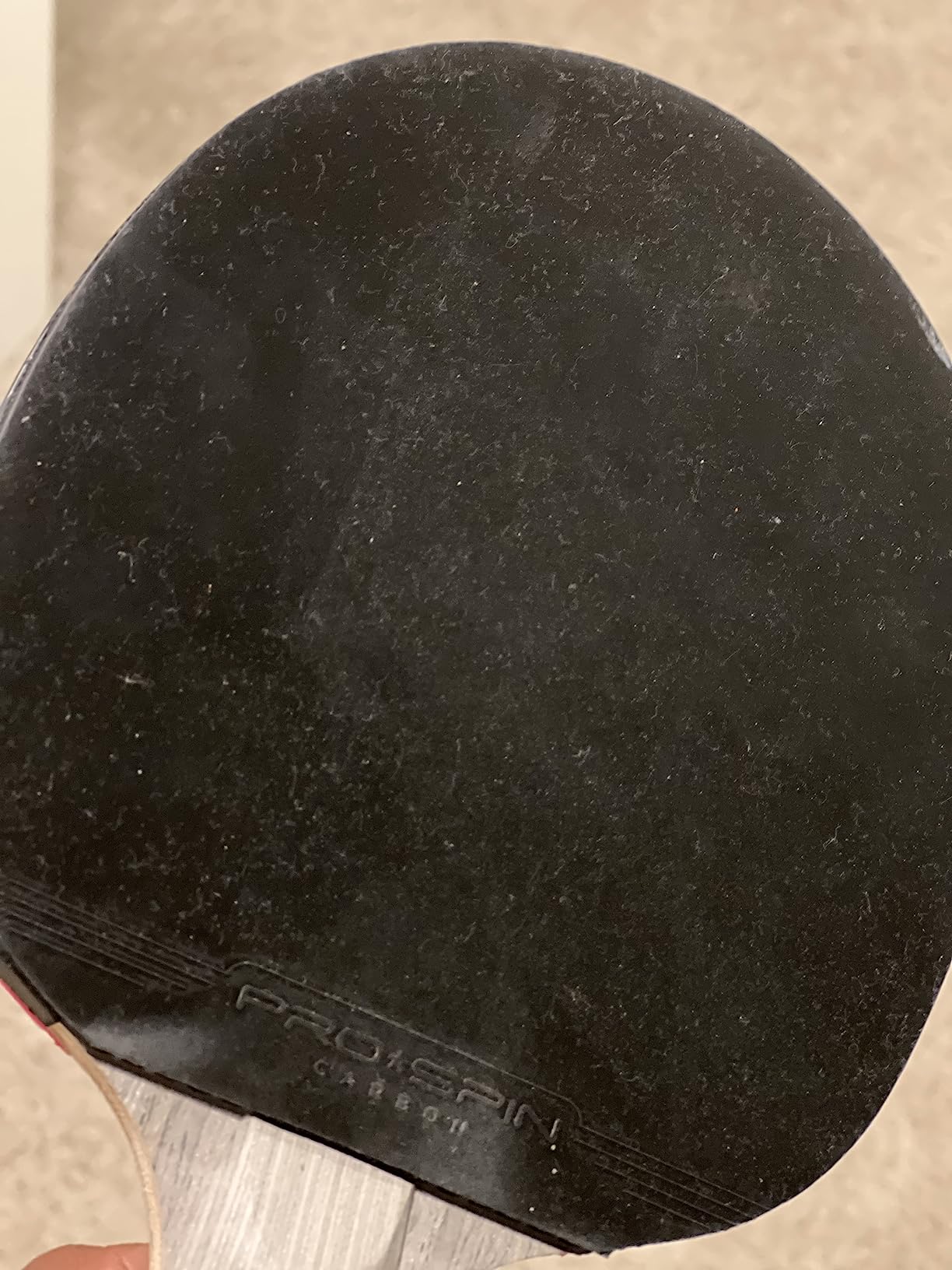 PRO-SPIN Ping Pong Paddles - ITTF Approved Professional Table Tennis Rackets with Carbon Fiber for Superior Control | 7-Ply Blade, Premium Rubber, 2.0mm Sponge customer photo 1