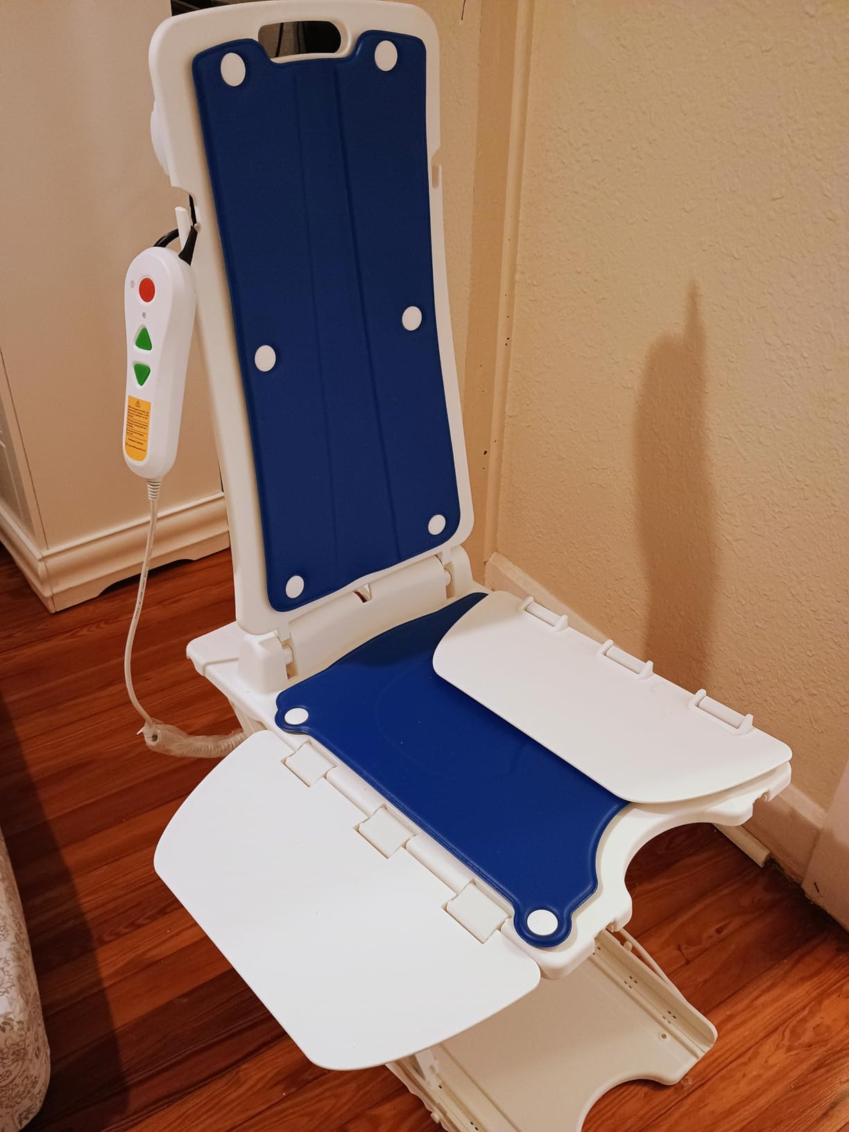PERLECARE Electric Chair Lift for Elderly, Bath Lift for Tub, 308 lbs | Lift assist, IP68 waterproof, foldable and rechargeable, remote control, adjustable height, for fall recovery and home care customer photo 1