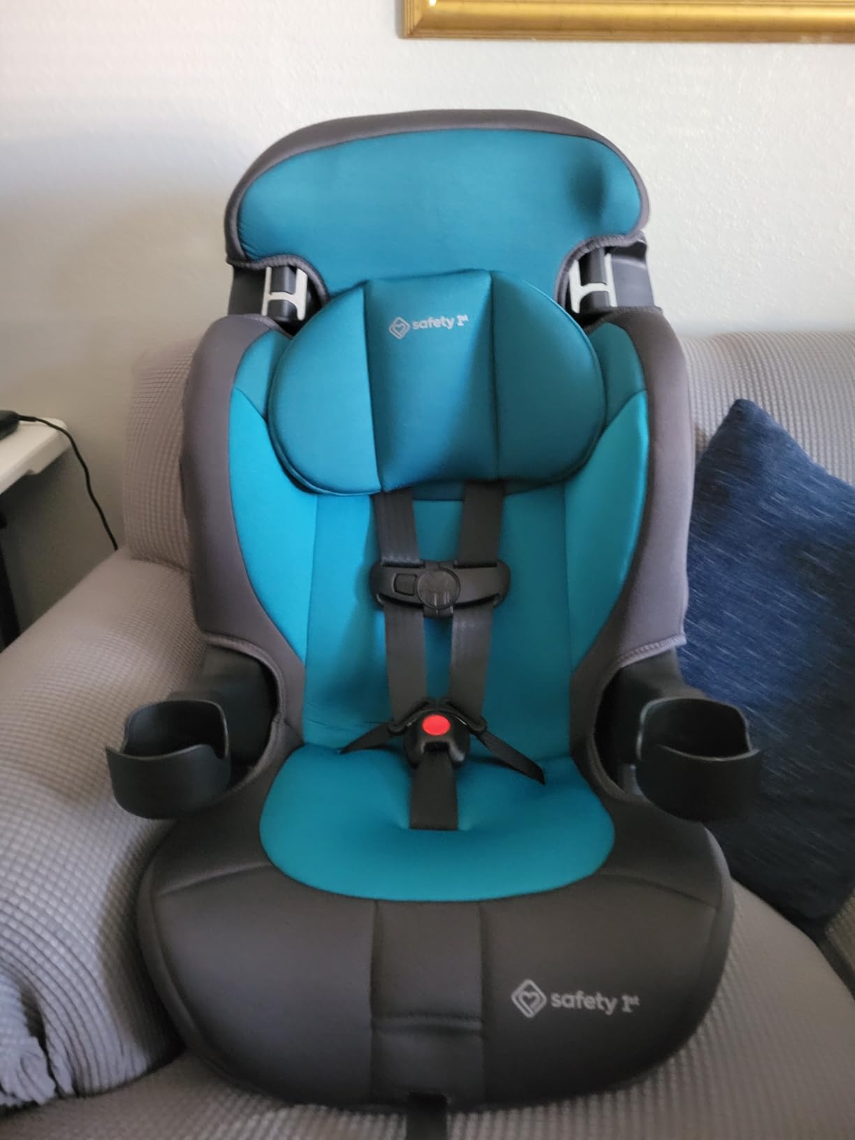Safety 1st Grand 2-in-1 Booster Car Seat, Converts from High Back to Belt-Positioning Booster, High Back Seat for Kids 40-65, and Belt-Positioning 40-100 Pounds, Black Sparrow customer photo 1