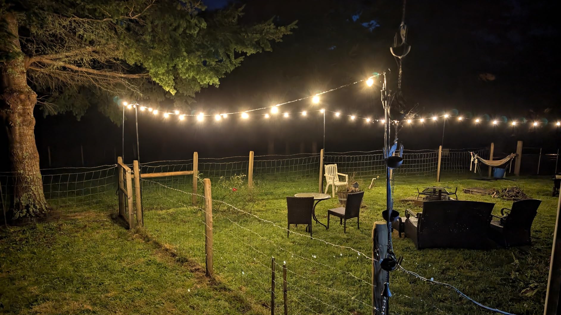 addlon Outdoor String Lights 100FT G40 with Remote 54 LED Shatterproof Bulb | Dimmable Patio Globe Lights Waterproof, Hanging Outside Lighting for Backyard, Garden, Deck, Balcony, Porch, Café, Decor customer photo 1