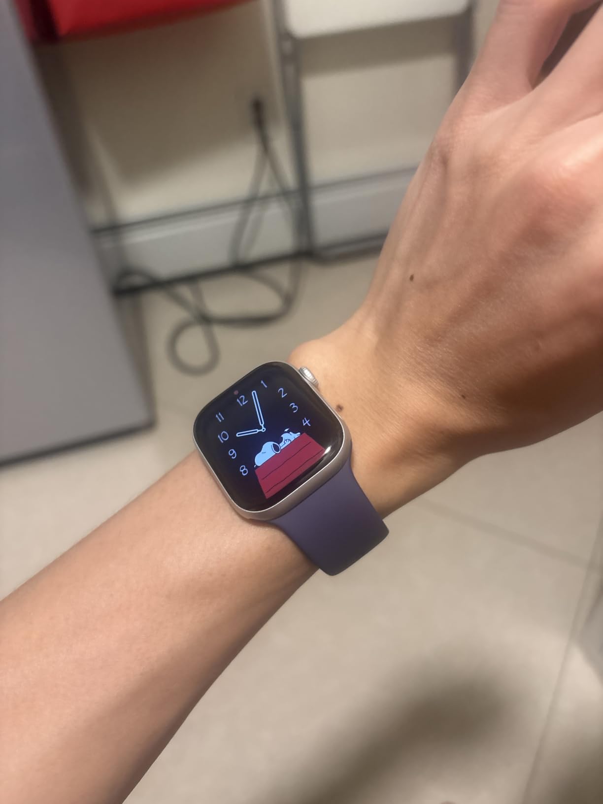 Apple Watch Series 11 [GPS 46mm] Smartwatch with Silver Aluminum Case with Purple Fog Sport Band - M/L. Sleep Score, Fitness Tracker, Health Monitoring, Always-On Display, Water Resistant customer photo 2