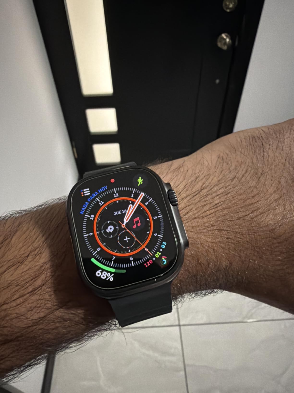 Apple Watch Ultra 3 [GPS + Cellular 49mm] Running & Multisport Smartwatch w/Rugged Titanium Case w/Black Titanium Milanese Loop - L. Satellite Communications, Advanced Health & Fitness Tracking customer photo 1