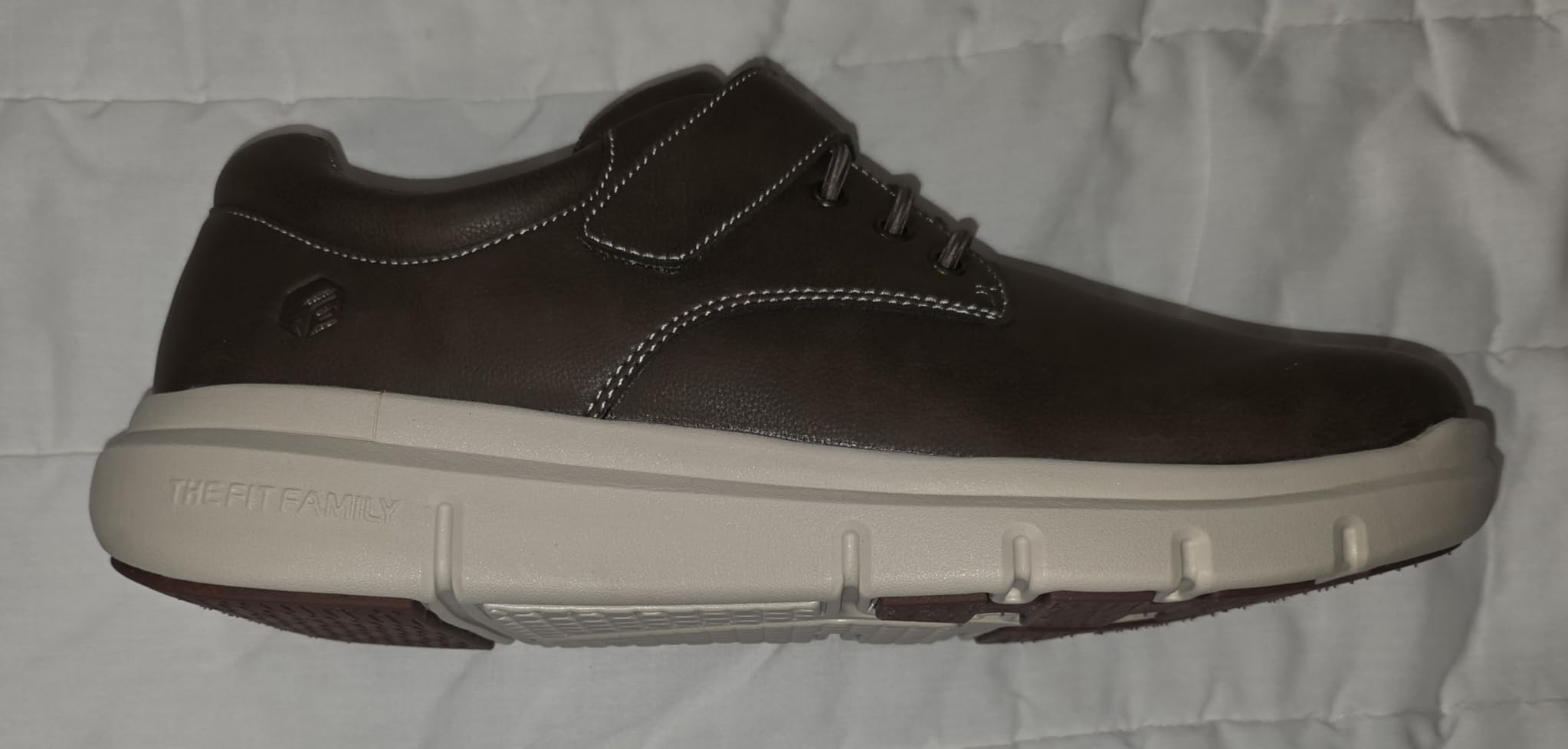FitVille Diabetic Shoes for Men, Extra Wide Business Casual Leather Dress Sneakers Hook and Loop Comfort Orthopedic Walking Shoes for Edema and Swollen Feet customer photo 1