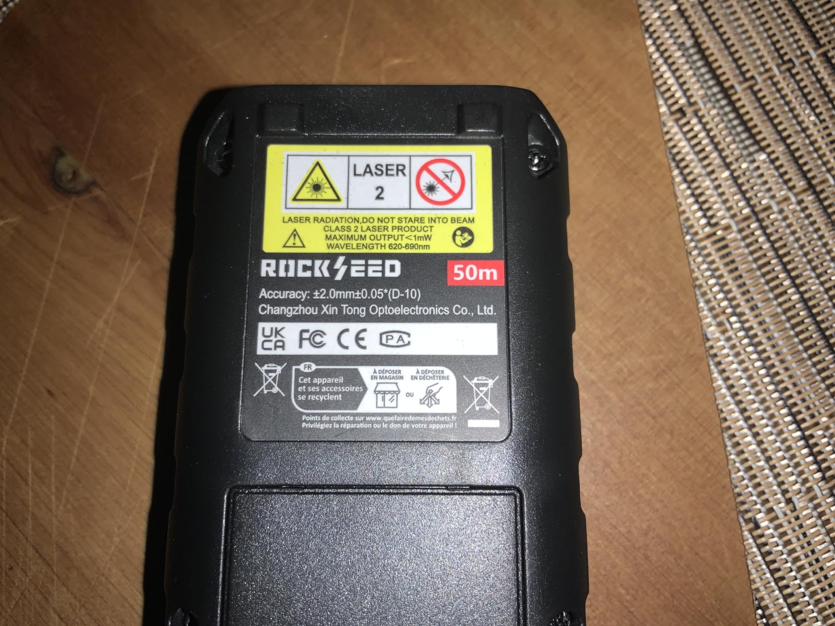 Laser Measure, RockSeed Digital Laser Distance Meter with 2 Bubble Levels, Portable M/in/Ft Unit Switching Backlit LCD and Measuring Distance/Area/Volume/Pythagorean customer photo 2