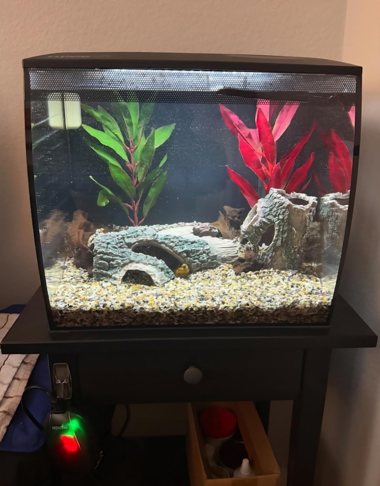 Fluval Flex 2.0 Aquarium Kit, 9 Gallon | Freshwater Fish Tank with Curved Glass, Includes 7500K LED Light, Lid and 3-Stage Filtration System customer photo 1