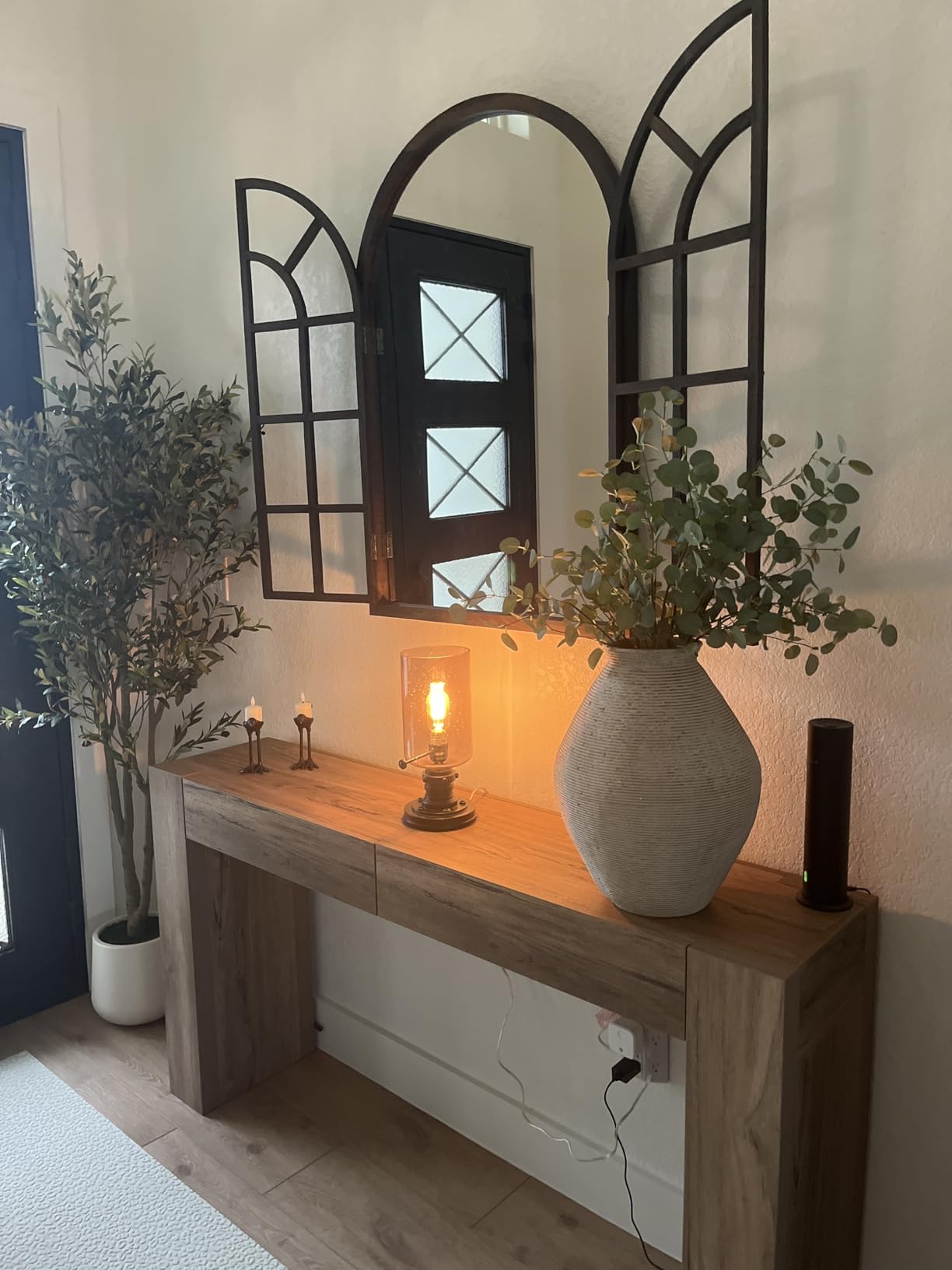 Farmhouse Window Mirror for Wall, 38
