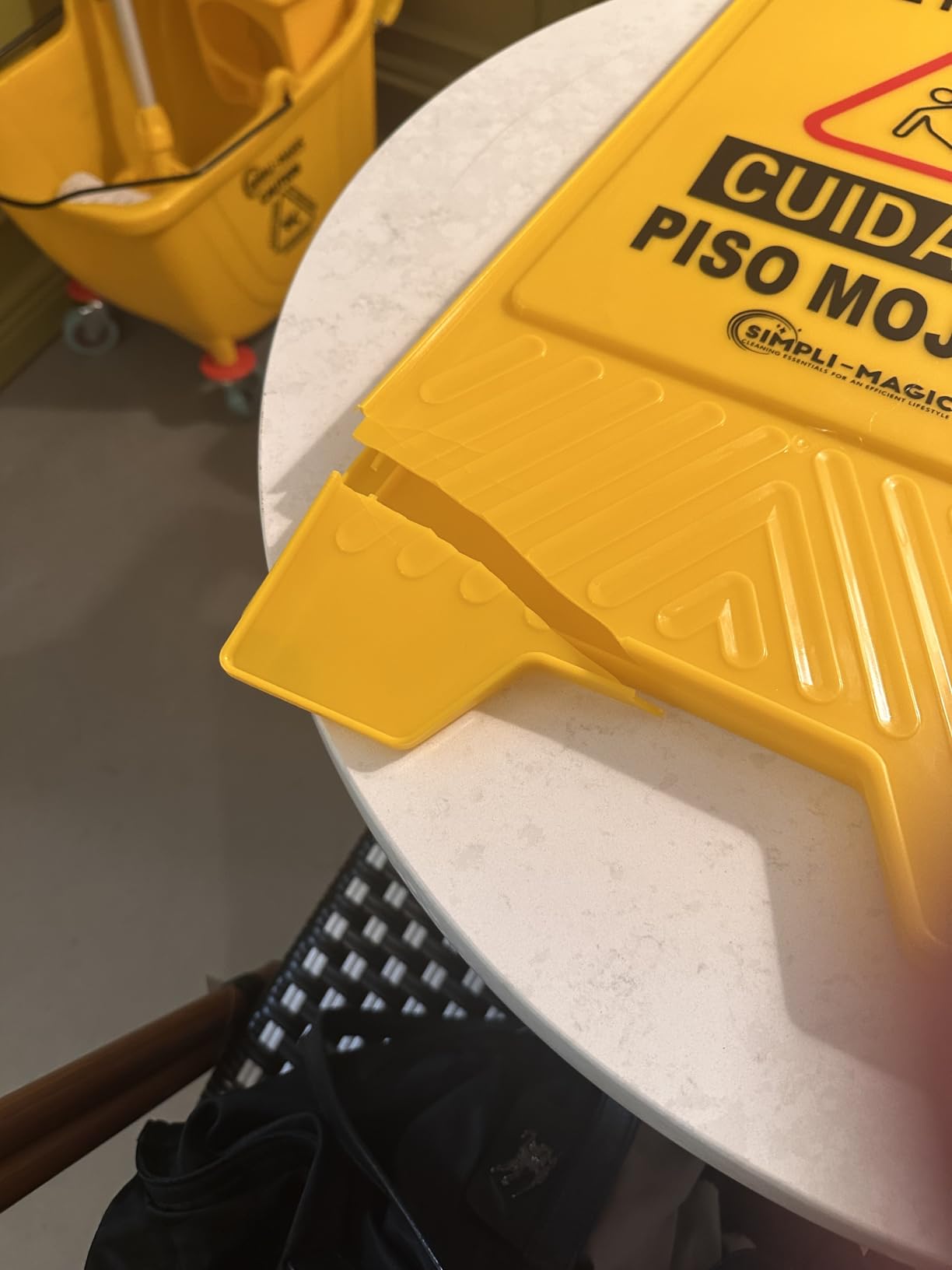 Simpli-Magic Side Press Wringer Combo Commercial Mop Bucket on Wheels, 35 Quart, Yellow customer photo 2