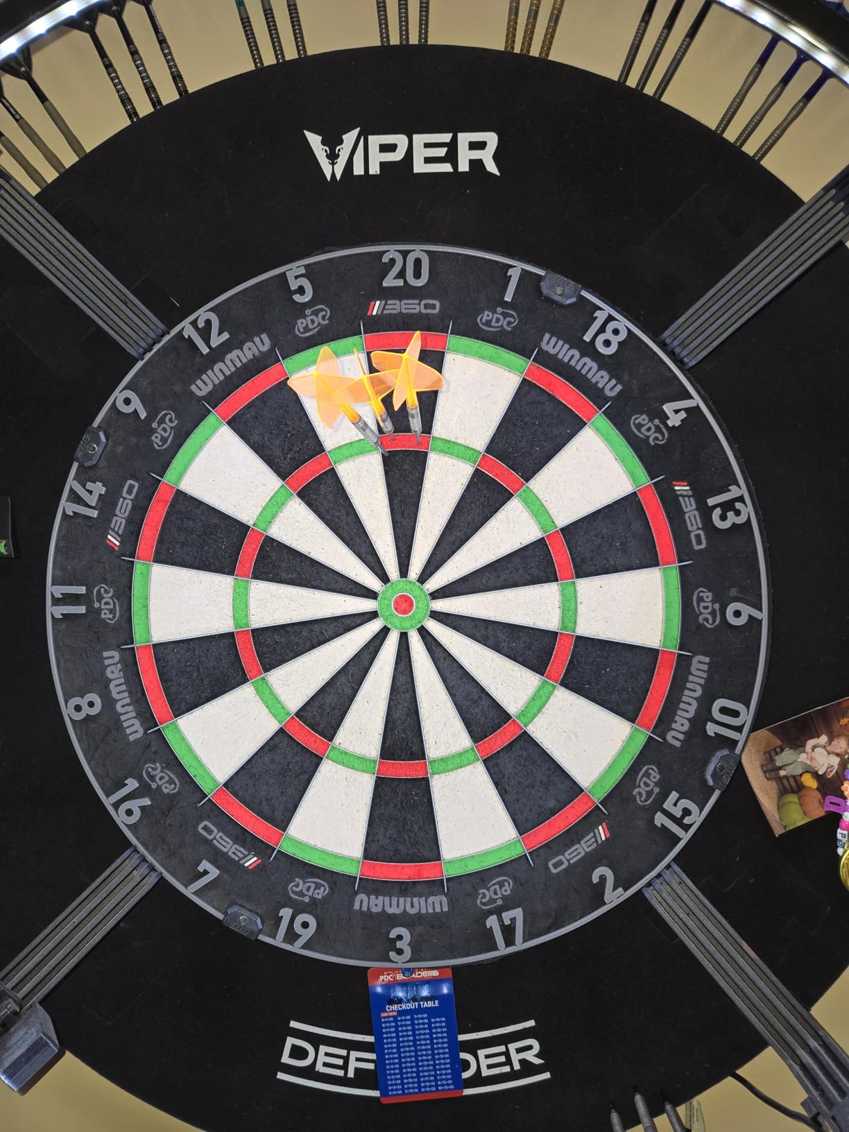 WINMAU Blade 360 Dartboard - PDC Professional Board - Full Rotation System, Triple Core Technology customer photo 1
