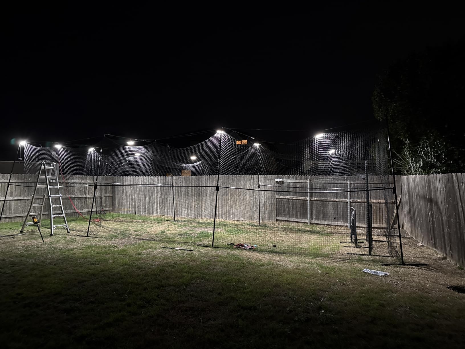 RIIFRILY Baseball Batting Cages for Backyard with Net and Frame, 20/30/40FT | Batting Cage Net for Backyard, Indoor Outdoor Baseball/Softball Collapsible Black Frame and Net, Includes Repair Patch Kit customer photo 2