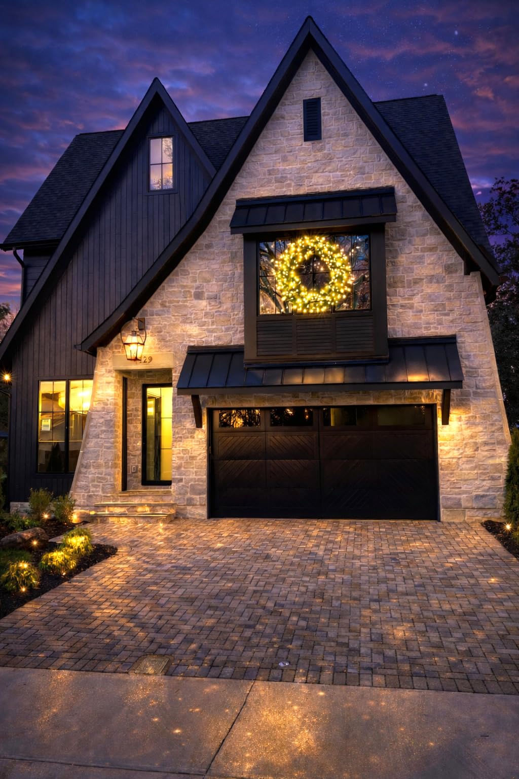 Best Choice Products Pre-Lit Cedar Cypress Christmas Wreath w/Twinkling LEDs, 30in Realistic Large Indoor/Outdoor Holiday Decor for Door, Plug-in customer photo 2