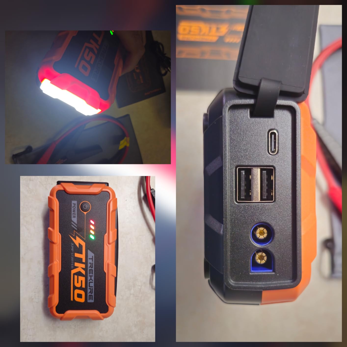 TREKURE Car Battery Jump Starter 8000A 26800mAh, Portable Car Jump Starter for All Gas and 12L Diesel Engines, Power Bank & Battery Jumper, Portable Jump Box Car Battery with Fast Charge, LED Light customer photo 1