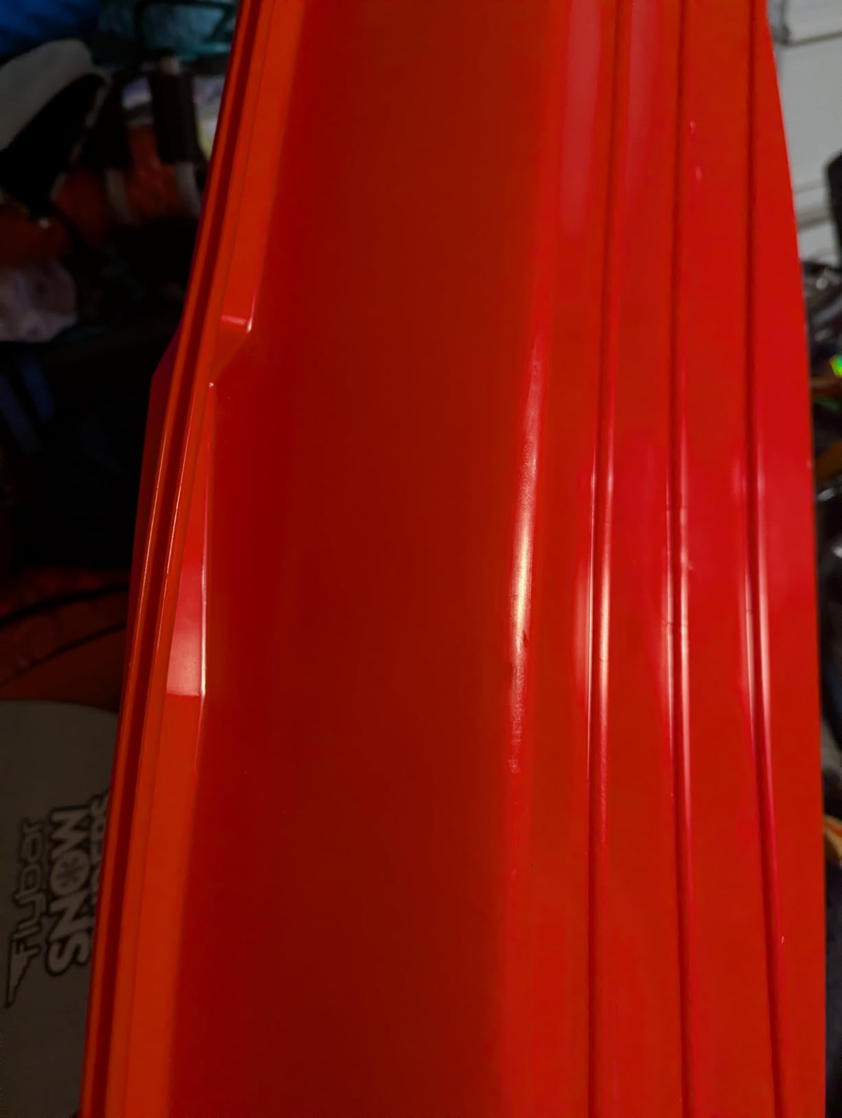 Flexible Flyer Winter Lightning Snow Sleds for Kids and Adults (Red) - 48 Inch Toboggan Style Plastic Sled with Hard Bottom for Fast, Smooth Rides - 1 or 2 Riders customer photo 1