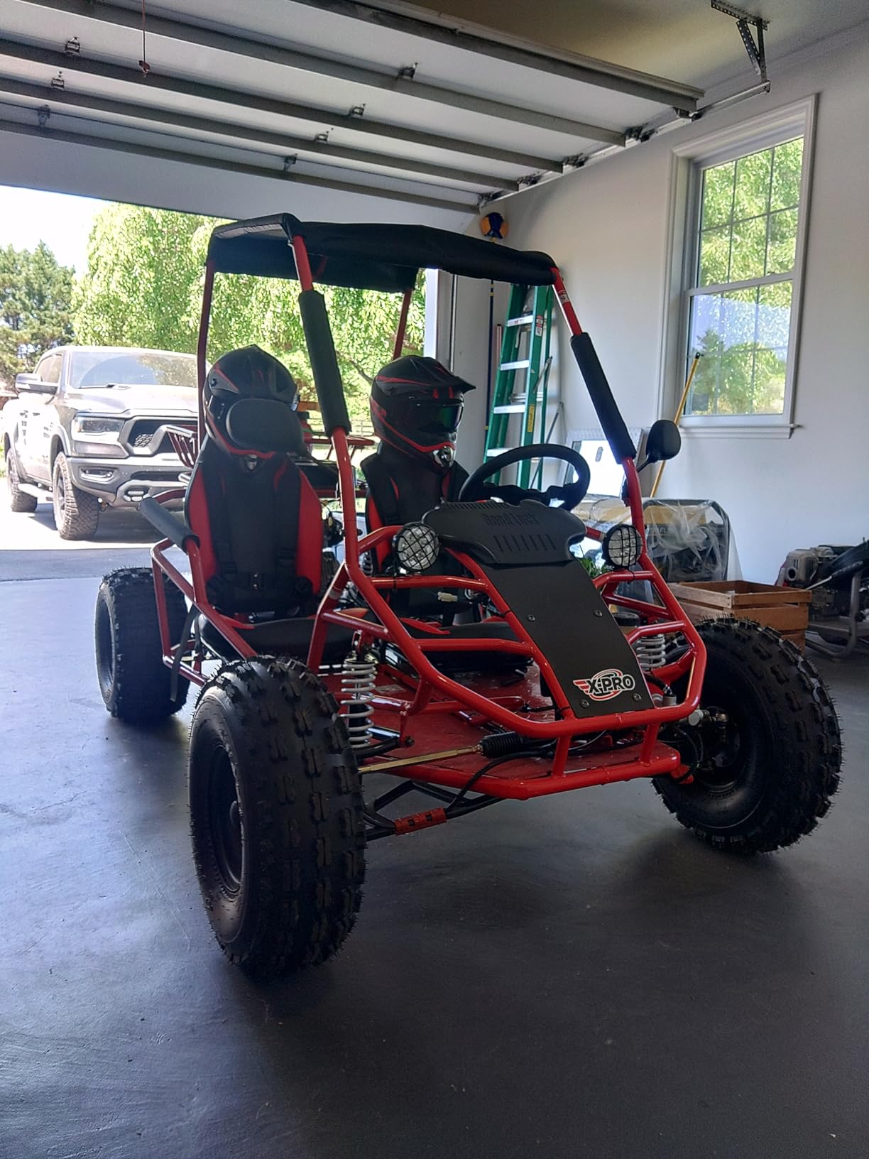 X-PRO Rover 125 Gas Go Kart, 3-Speed Semi-Automatic Transmission with Reverse, Big 19