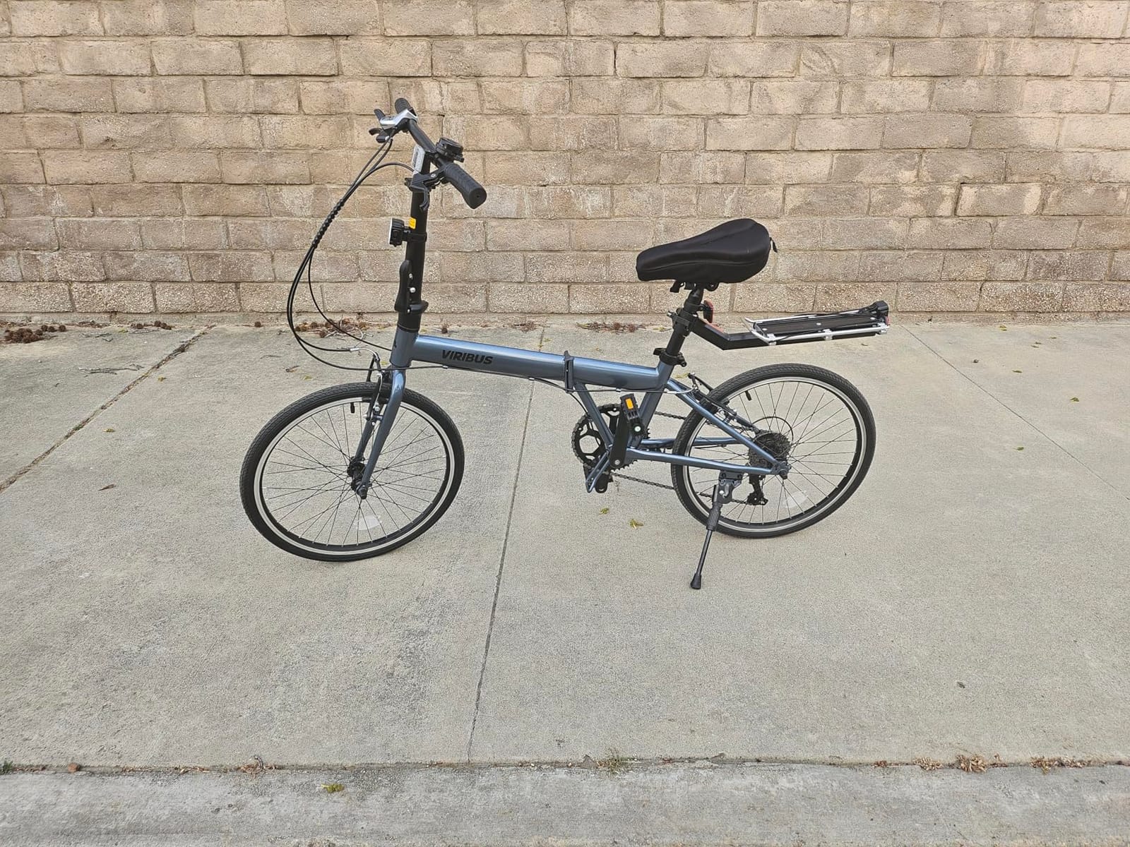 VIRIBUS Folding Bike, Lightweight Foldable Bicycle for Adults 20 inch customer photo 1