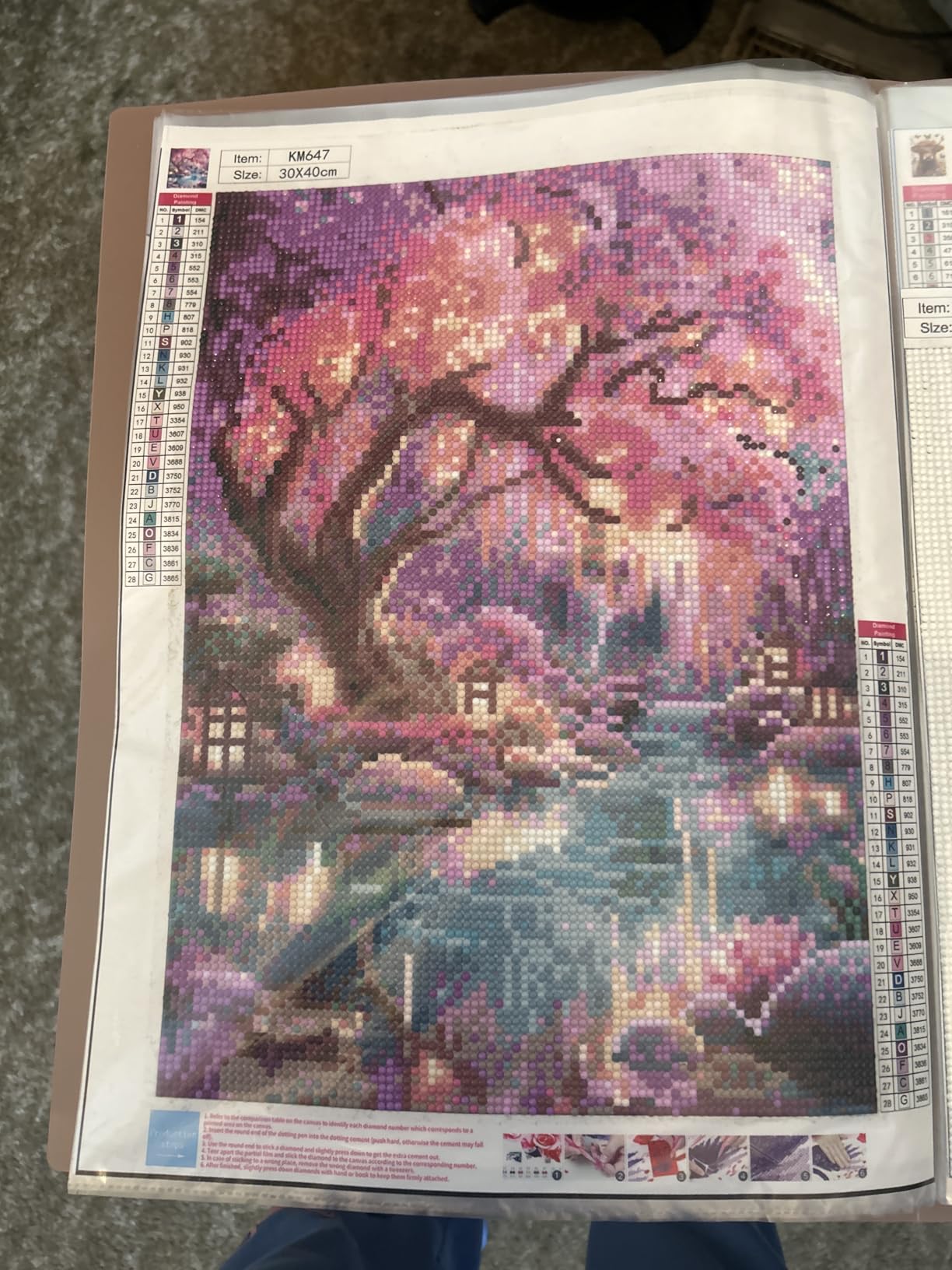 Diamond Paintings Kits for Adults, Glowing Dream Forest Diamond Arts Kits | Full Round Drill Paint by Diamond, 5D DIY Diamond Painting Dot Gem Art for Beginners, for Home Wall Decor 11.8x15.8 Inches customer photo 2