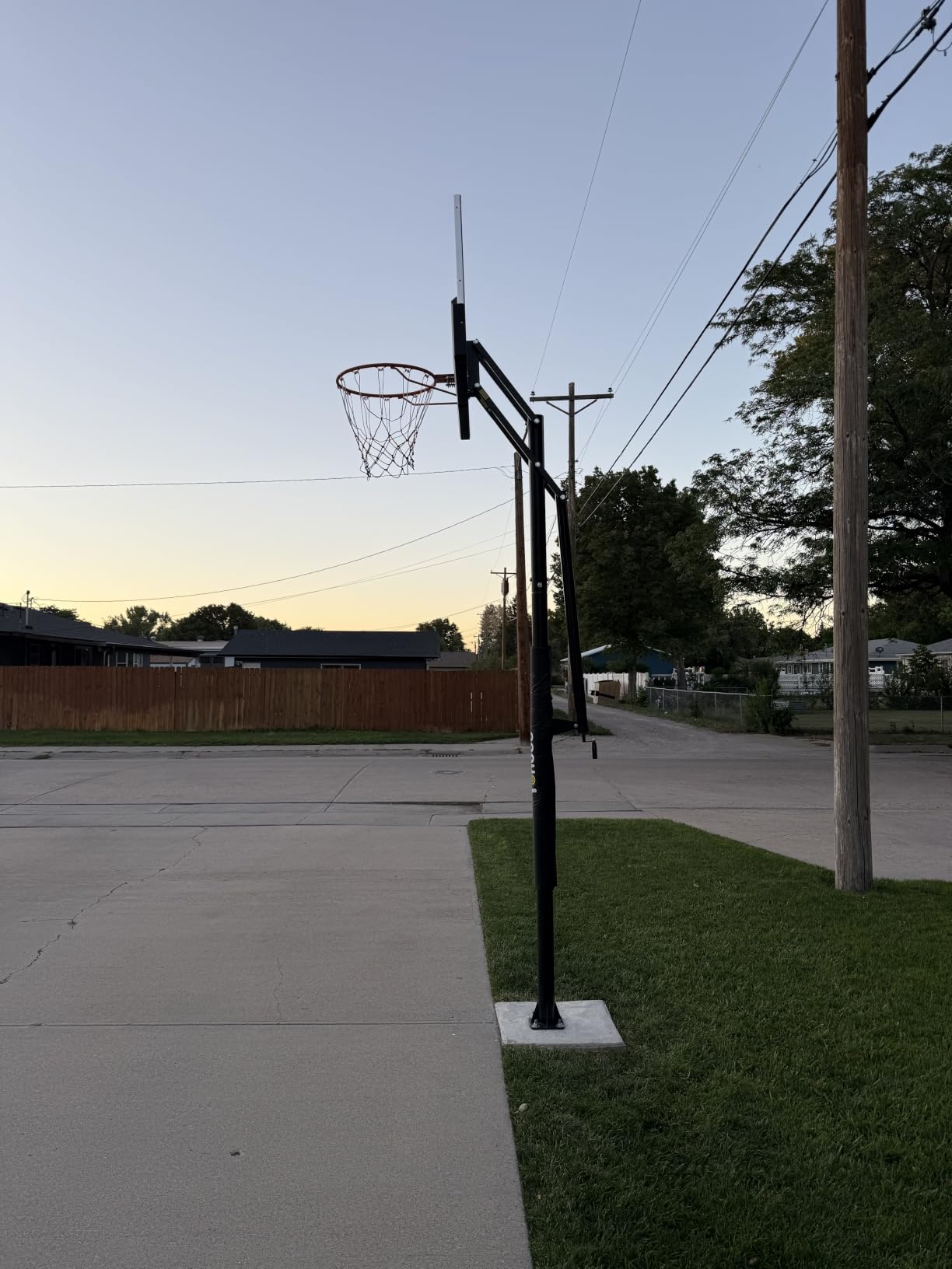 Yohood In Ground Basketball Hoop Outdoor 10FT Adjustable Height with Crank, in-Gound Basketball Goal System with 50 Inch Shatterproof PC Backboard and Solid Steel Rim customer photo 2