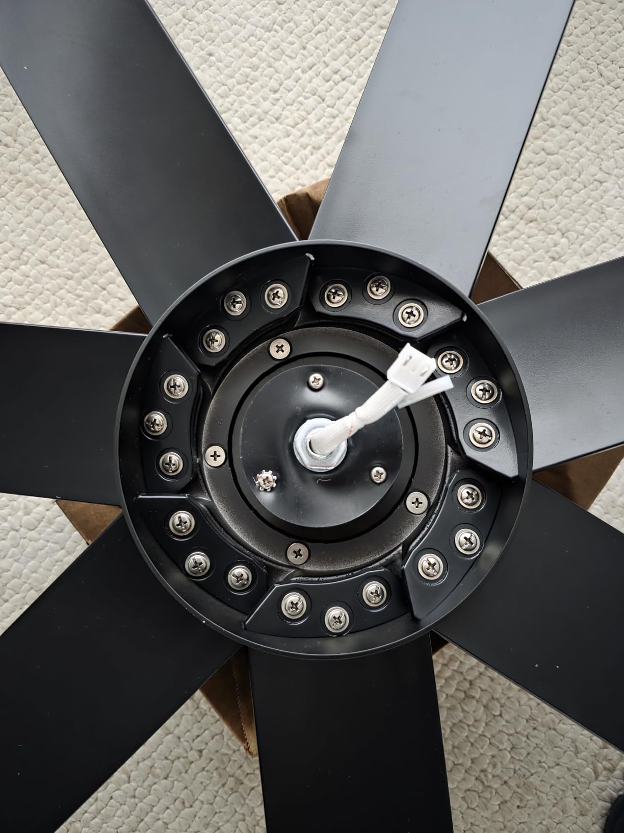 56'' Wet Rated Outdoor Ceiling Fan with Light, All-Weather Waterproof, Black | Smart Alexa/App/Remote, 7 UV Coating Blades, High CFM Quiet Energy Efficient DC Motor, Dimmable, for Exterior Patio Gazebo customer photo 2