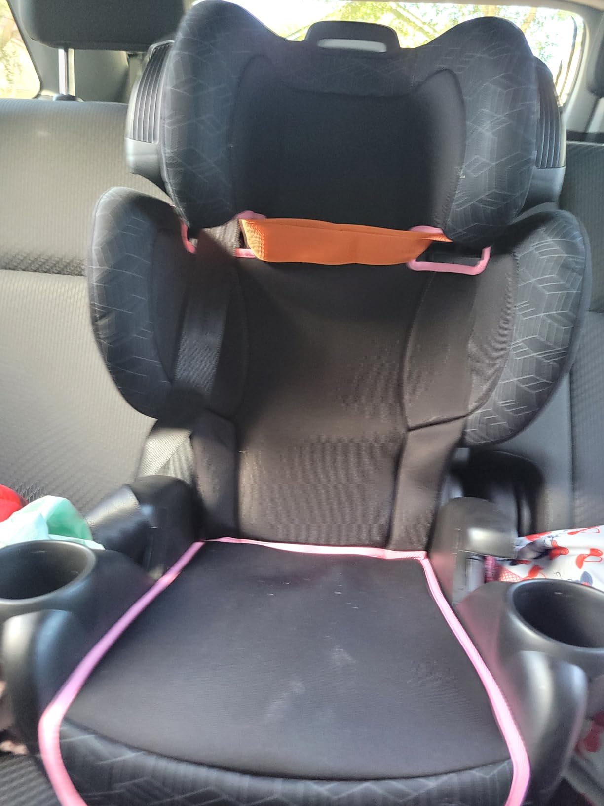 Evenflo GoTime LX Booster Car Seat (Astro Blue) | 2 Modes of Use, High Back Booster Converts to No Back Booster, 40-120 lbs. (Astro Blue) customer photo 2
