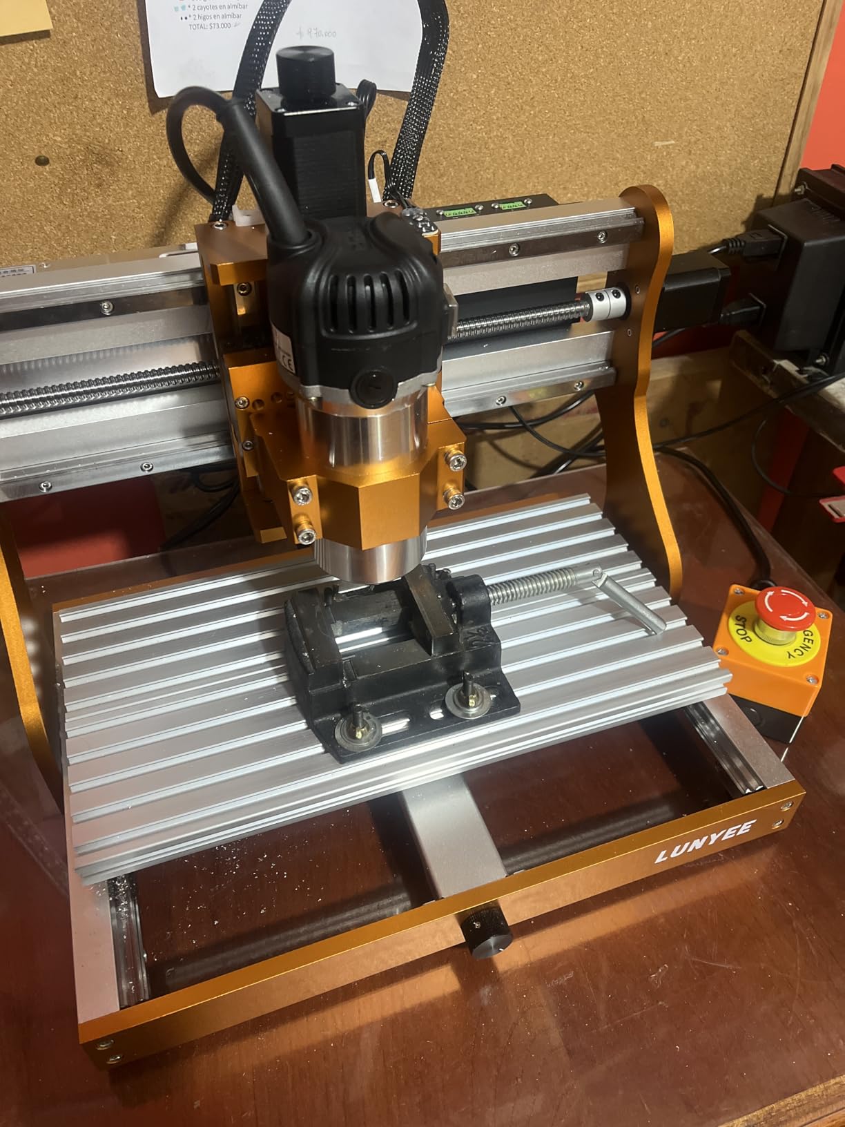 LUNYEE 3020 Nova CNC Router Machine, All-Metal XYZ Axis Linear Guides and Ball screw with 800W Trimmer Router, Suitable for Cutting Aluminum, Brass, Wood, Acrylic, MDF, and Plastics customer photo 1