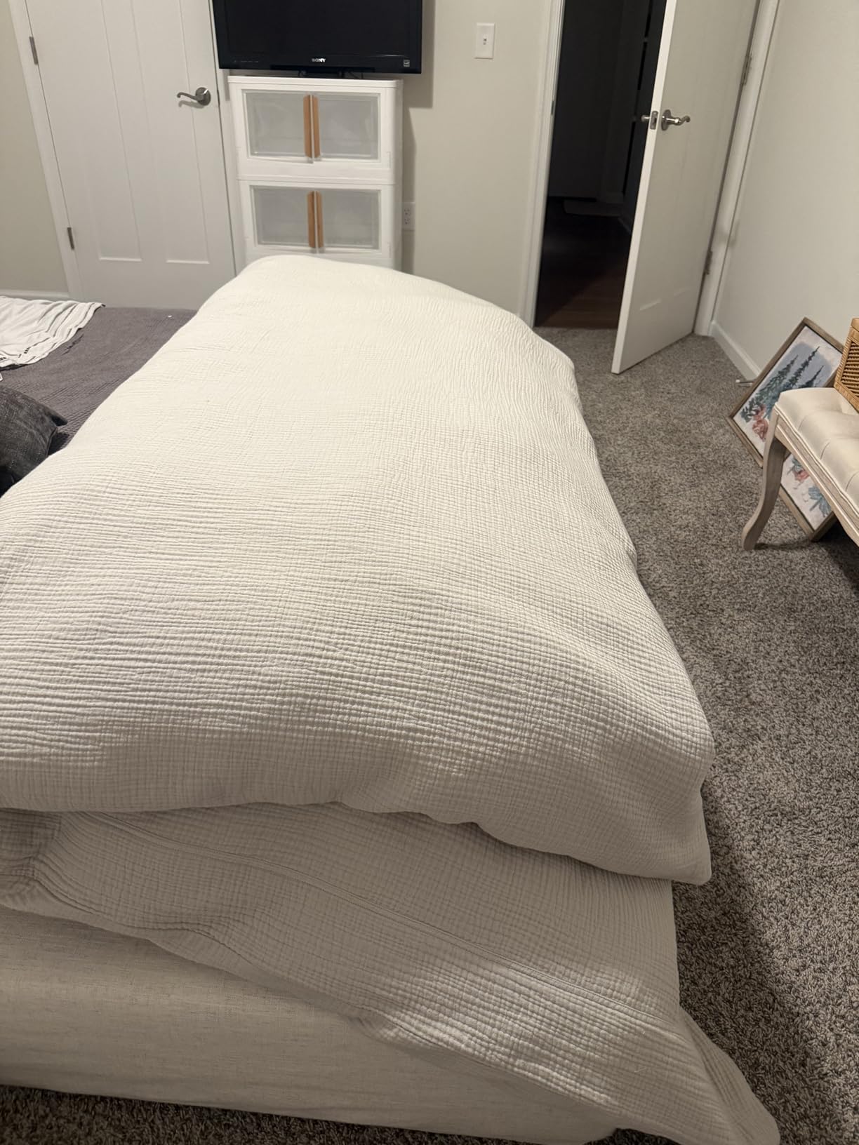 Sleepmax Ergonomic Queen Mattress 12 Inch Firm - Cooling Hybrid Mattress Pressure Relief & Spine Alignment - Deep Sleep Bed in a Box for All Shapes - 365-Night Trial, Forever Warranty, Made in USA customer photo 1