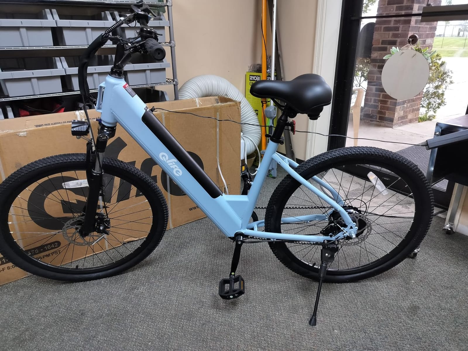 Qlife Cityone Electric Bike for Adults & Teens, Step-Through Commuter Ebike, 1000W Peak Motor, 55-Mile Range, 48V Removable Battery, 26-Inch City Tires, 7-Speed, Up to 20+ MPH customer photo 1