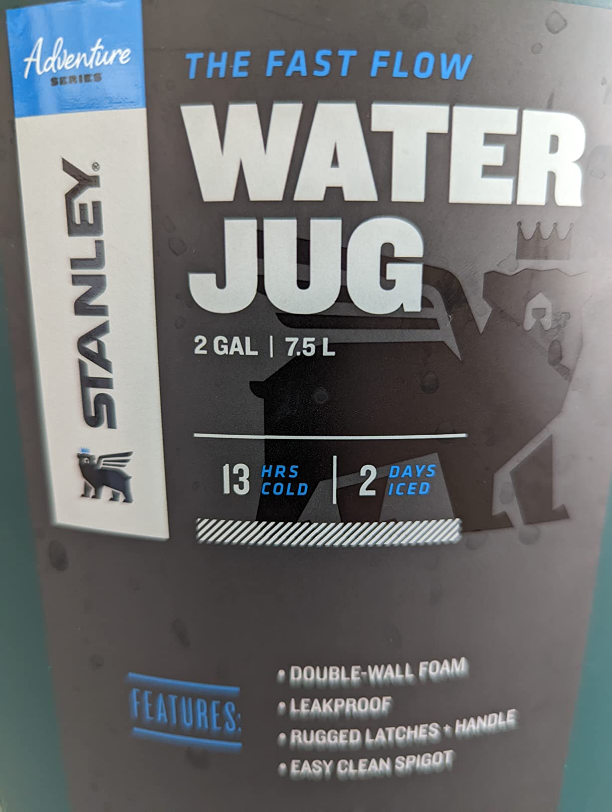 Stanley Adventure Fast Flow Water Jug | Leakproof Ice Water Dispenser | Insulated Beverage Cooler | Easy Pour Spigot and Latched Foam Lid | BPA-Free customer photo 2