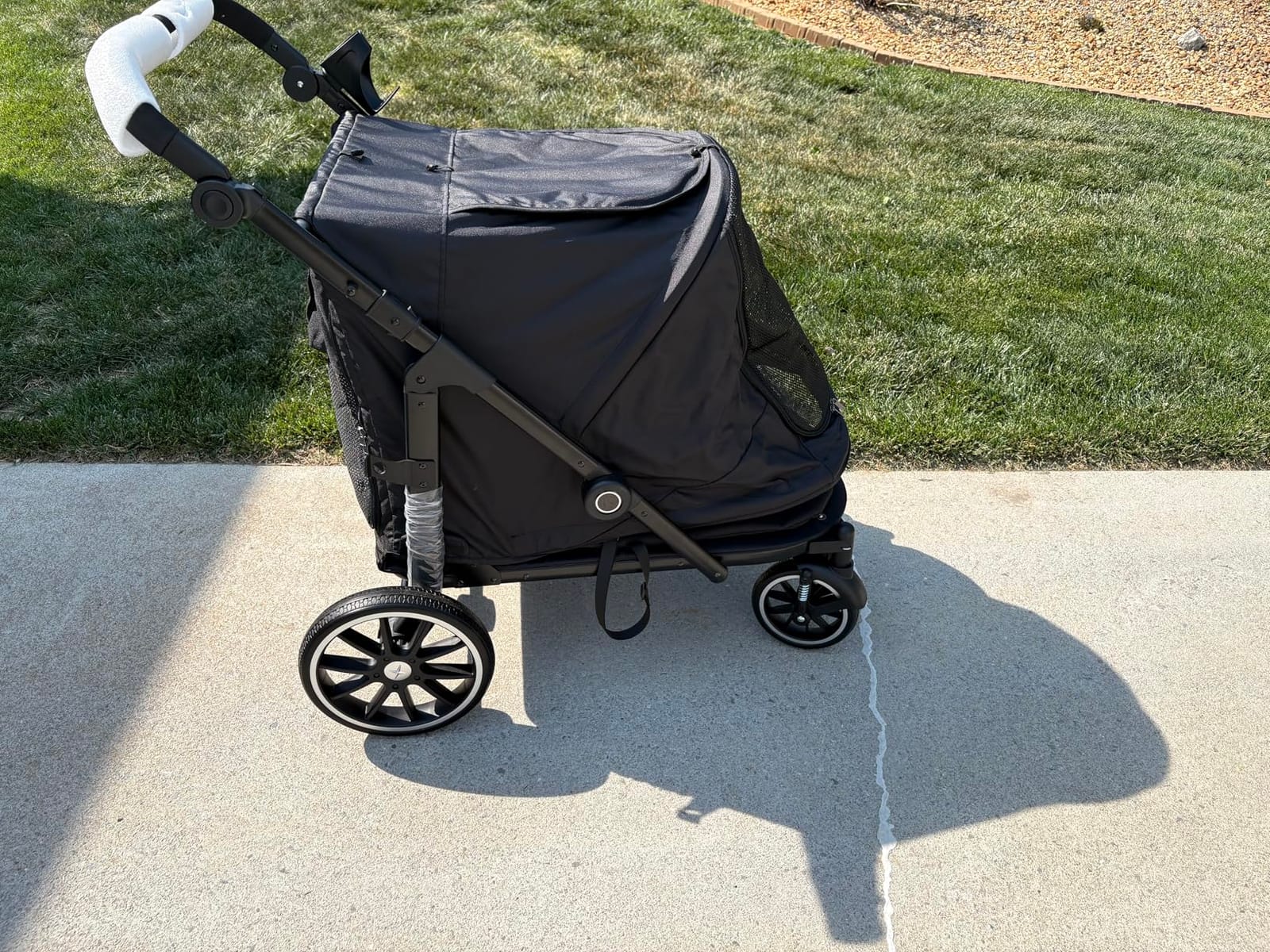 Dog Stroller for Large Dogs, 100 Lbs Capacity Heavy Duty Extra Large Pet Stroller for Medium Dogs, All Terrain Dog Wagon Cart with 12