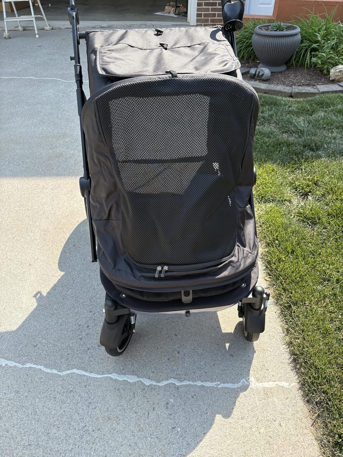 Dog Stroller for Large Dogs, 100 Lbs Capacity Heavy Duty Extra Large Pet Stroller for Medium Dogs, All Terrain Dog Wagon Cart with 12