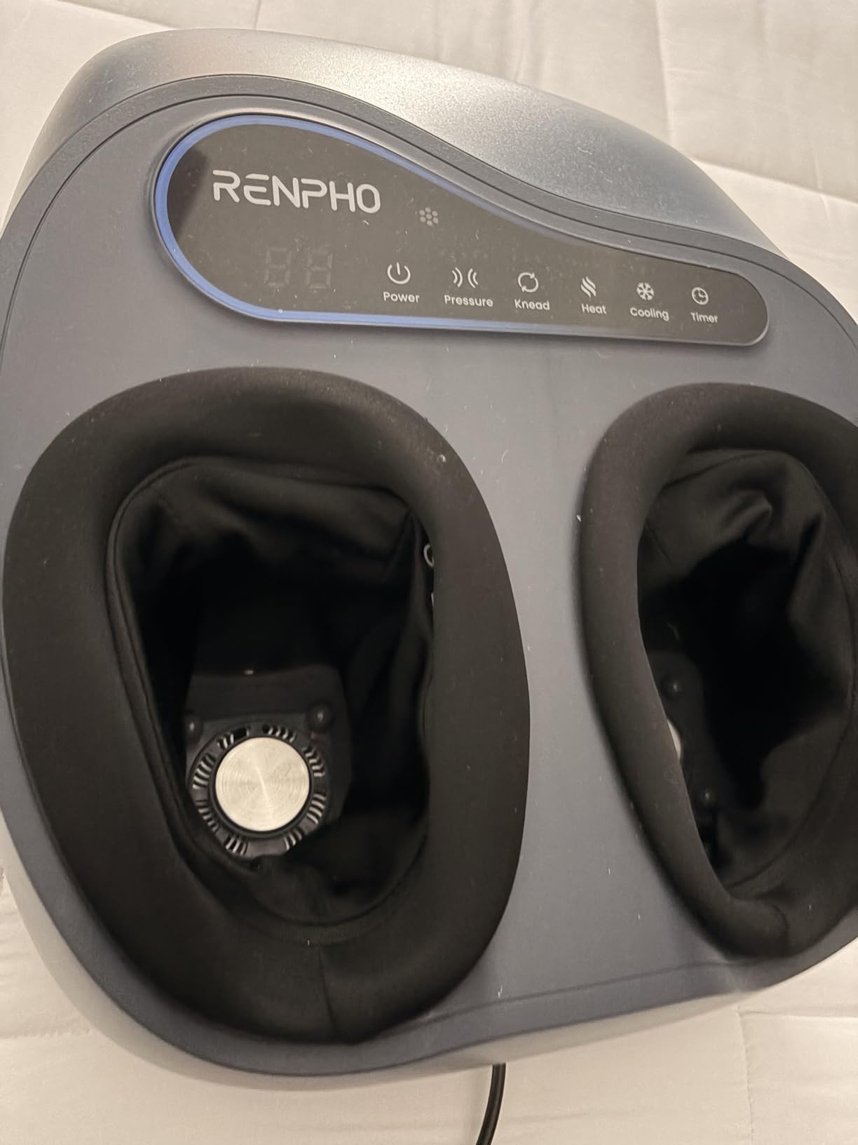 RENPHO Thermacool 2-in-1 Foot Massager with Heat & Cold, FSA Eligible HSA Store Eligible Items, 3 Kneading & 5 Compression for Neuropathy and Plantar Fasciitis, Gifts for Men, Up to Men's US Size 13 customer photo 1