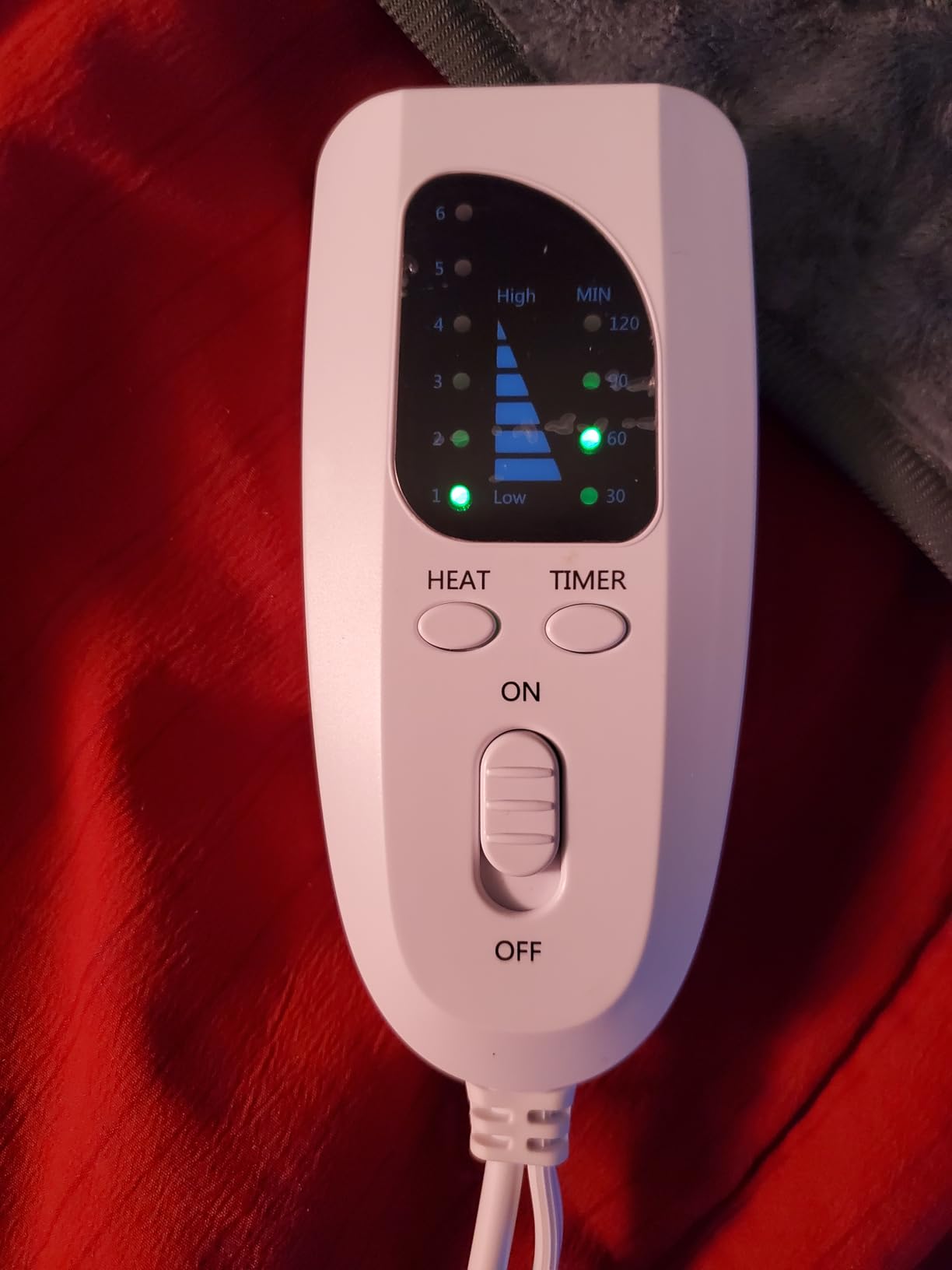 Electric Heating pad with 6 Heat Settings, Auto Shut Off, Dry Electric Heating for Back Neck Knee Arms Legs Shoulder Heat Pads for Christmas Birthday Father Mother's Day (24