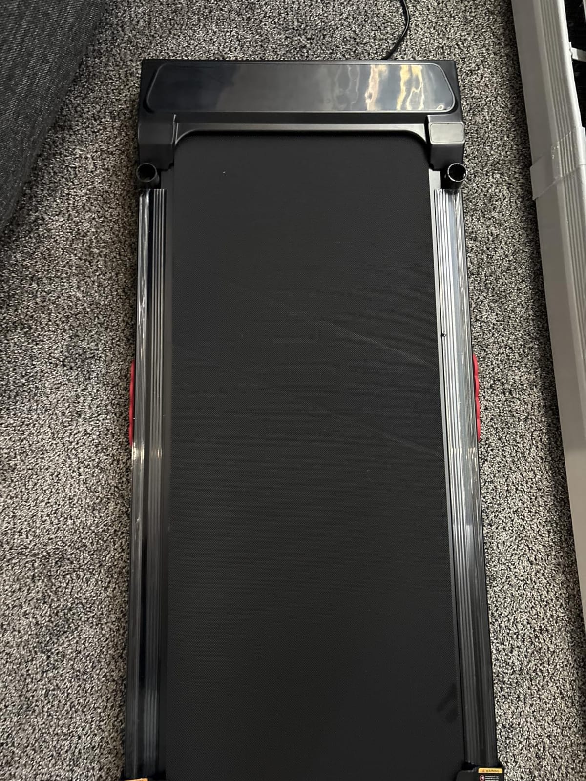 KASSADIN Small Walking Pad Treadmill with Handle Bar Incline for Home, Portable Walking Pad with Incline, Under Desk Treadmill for Home, Electric Treadmill with Handles, 3.0HP, 0.6-7.6MPH, 350LB customer photo 2