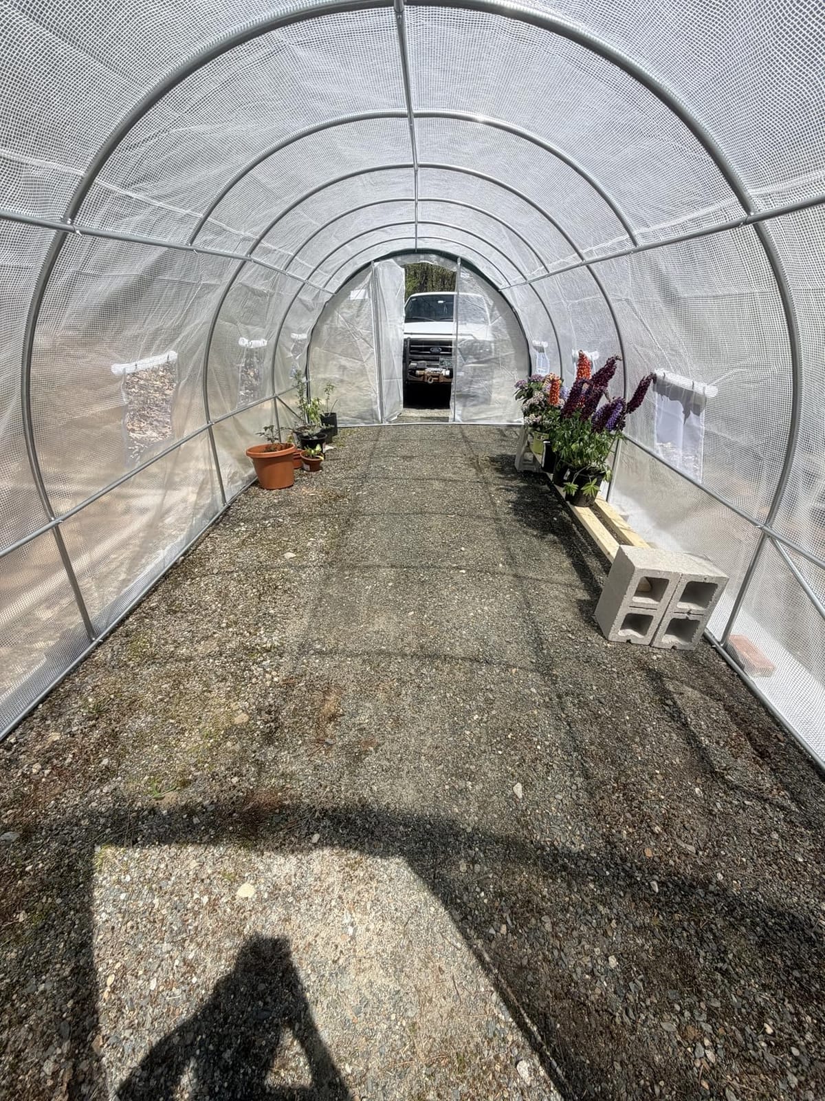 Quictent 25x10x6.6 FT Premium Greenhouse for Outdoors with 2 Door Frames | Reinforced Top Structure & Cover, Large Heavy Duty Walk-in Tunnel Hoop Green House for Garden Backyard Flower Winter, White customer photo 1