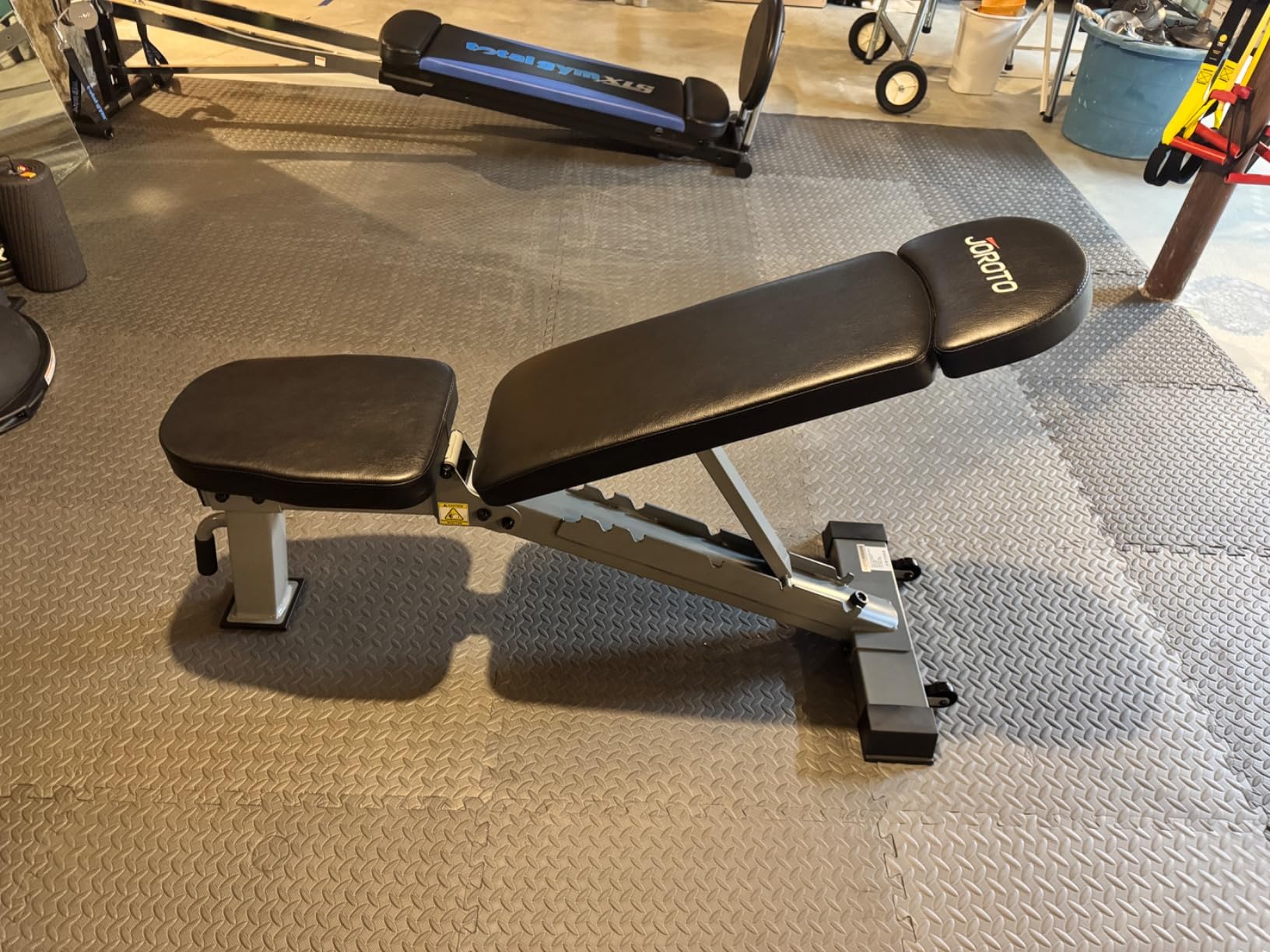 JOROTO FID Adjustable Weight Bench 1300LBS Capacity for Home Gym | Heavy Duty Workout Bench Press with Incline Decline Positions, 34'' Backrest and Wheels for Strength Training at Home Gym customer photo 1