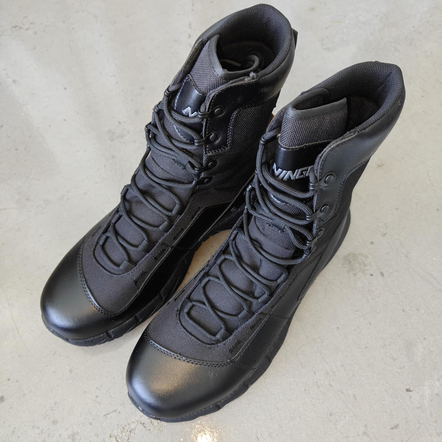 NINGO Military Tactical Work Boots for Men, Soft Toe, 8 inch, Lightweight customer photo 2