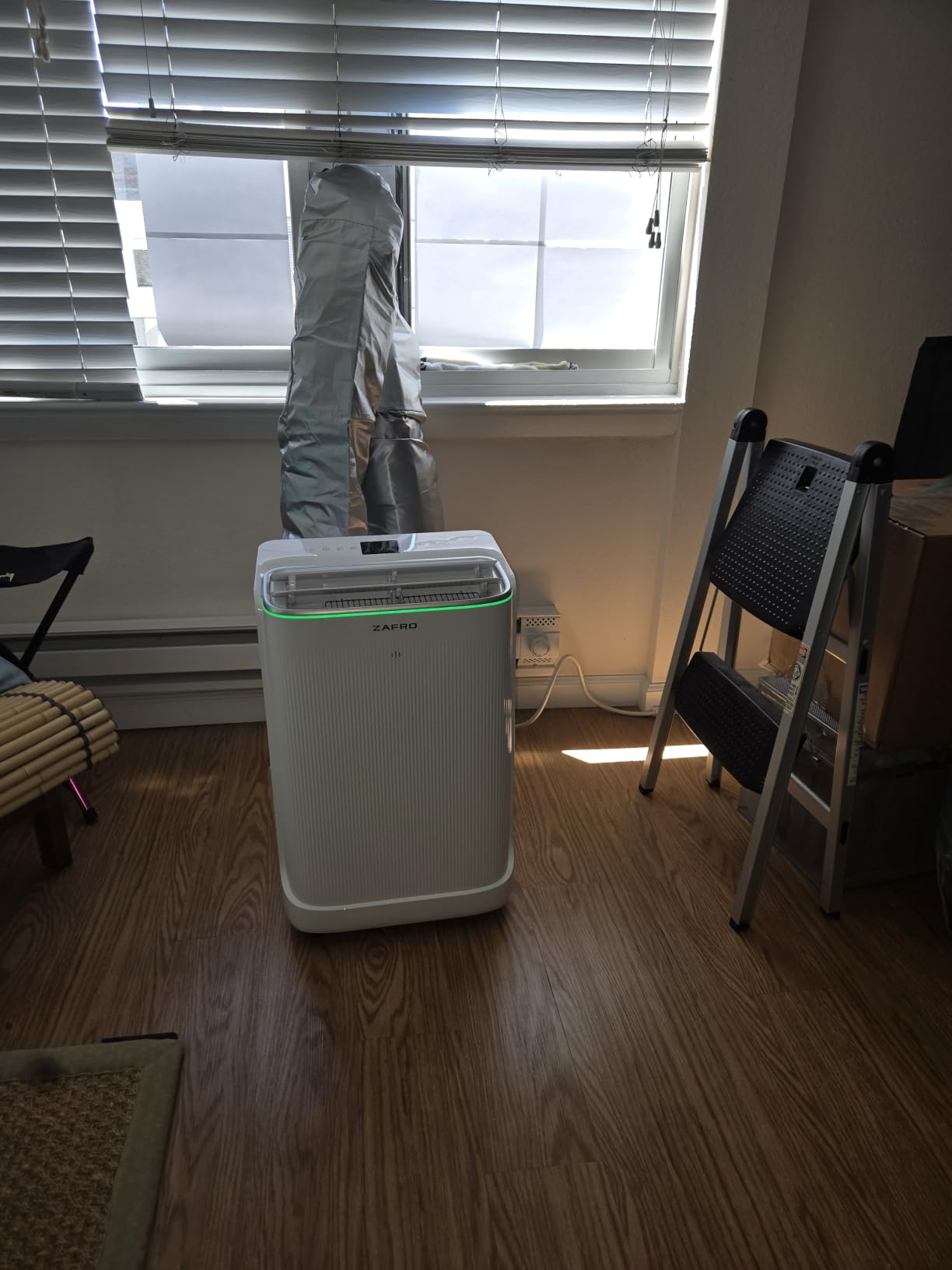 ZAFRO Smart Inverter Portable Air Conditioners, 14000 BTU (10000 BTU SACC) | Dual Hose Portable AC Unit with Energy Saving/Ultra Quiet(42dB)/Drainage-free Cooling/APP/Remote for Multi-Scenario Use customer photo 2