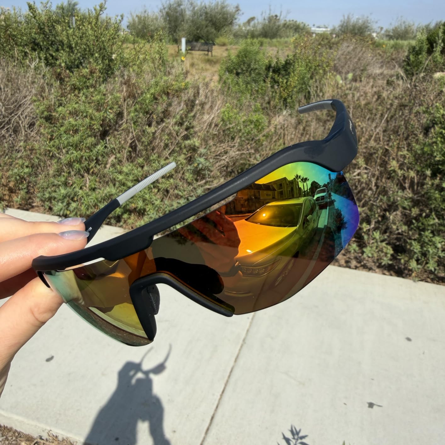 goodr Bolt G Polarized Running Sunglasses Men & Women | Glare-Reducing Lenses, UV400 Protection, No Slip, No Bounce customer photo 2