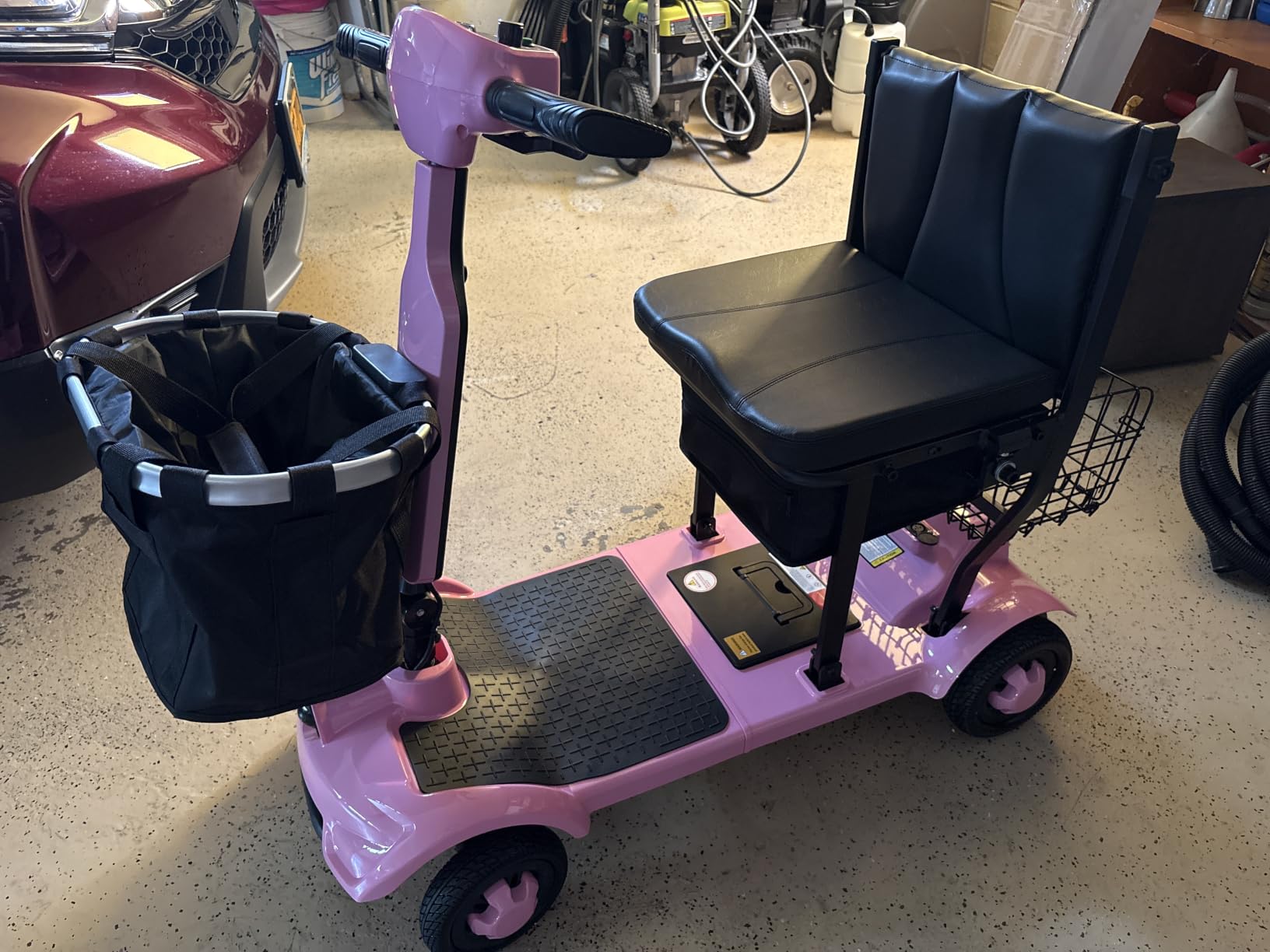 Lightweight Mobility Scooters for Seniors & Adults, Foldable 3 Wheel Scooter | Airline-friendly dual 8Ah batteries, up to 20 miles, 30 lb frame, 33 in turning radius, folds for tight halls, stores, cars customer photo 1