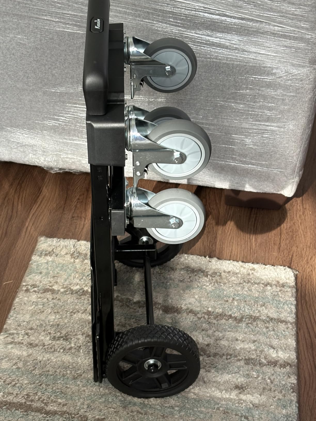 SIMPLI-Magic 2-in-1 Convertible Hand Truck & Dolly - 800 lb Capacity Heavy Duty Folding Platform Cart with Rubber Wheels for Moving Boxes, Furniture & Appliances customer photo 2