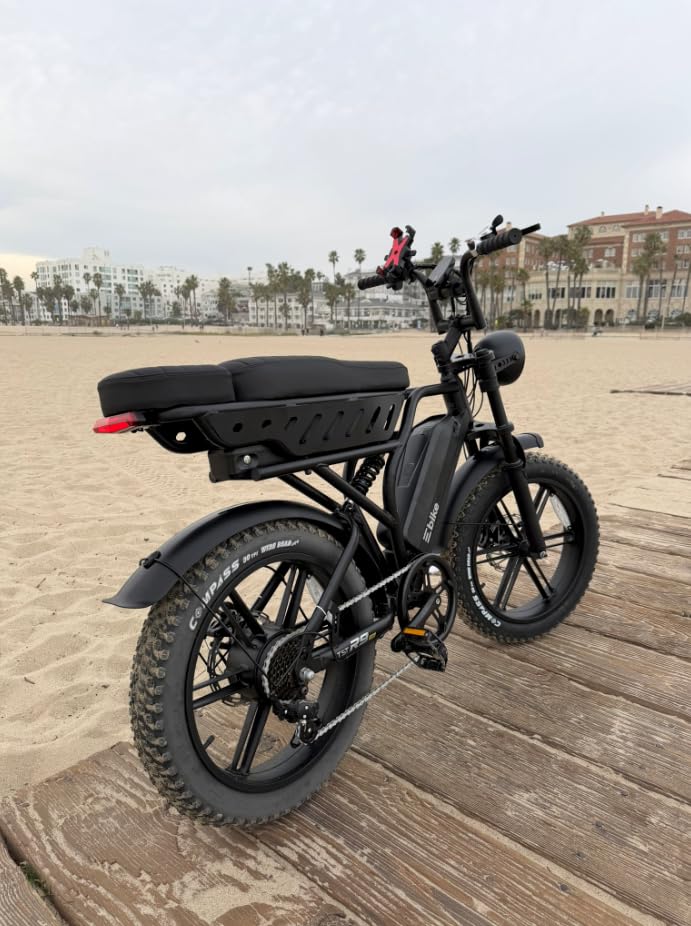 Electric Bike for Adults, 48V15Ah Removable Battery Retro Ebike, Suspension | Peak 1500W Motor, 20